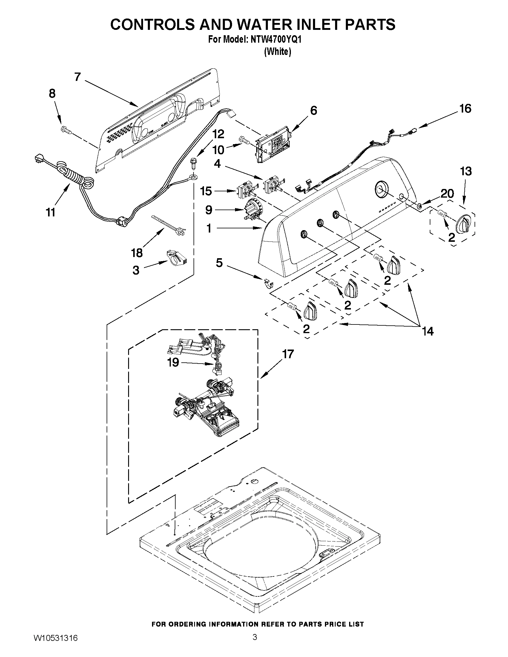 02 - CONTROLS AND WATER INLET PARTS