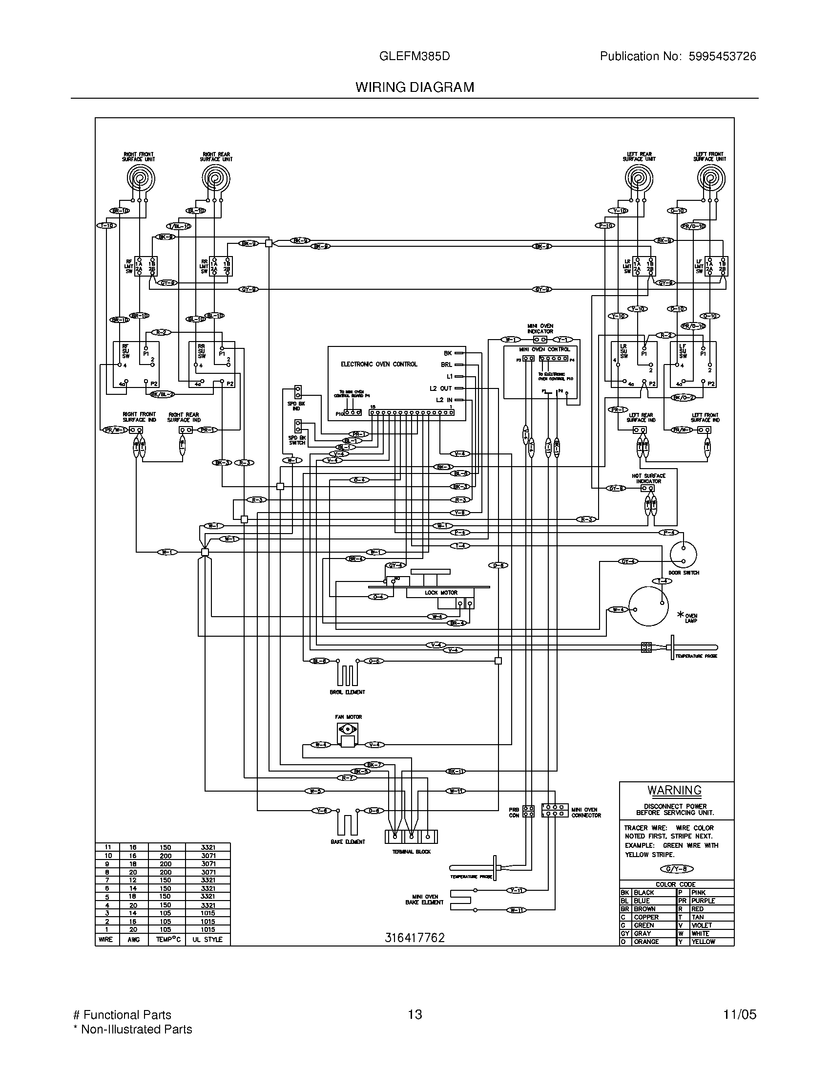 13 - WIRING DIAGRAM