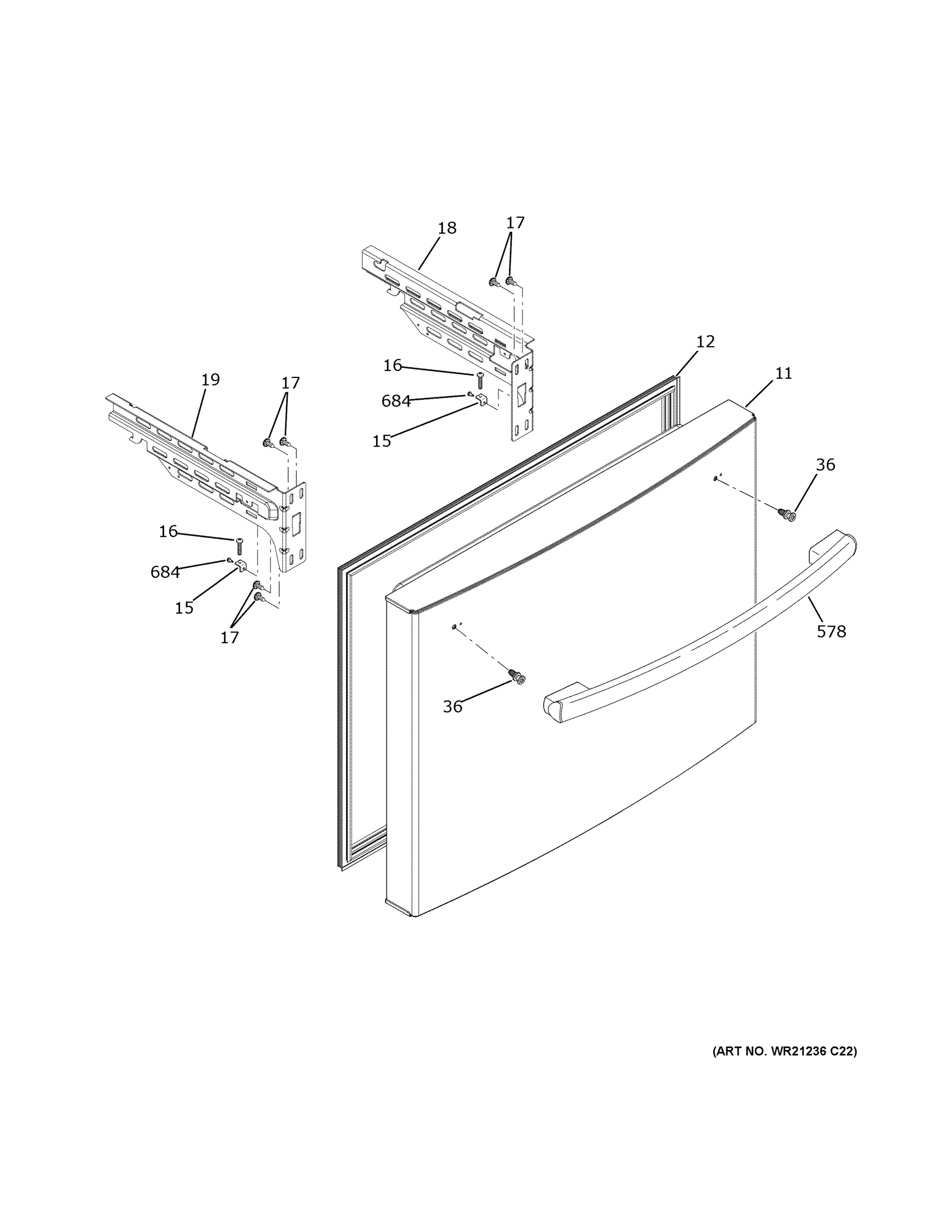 FREEZER DOOR
