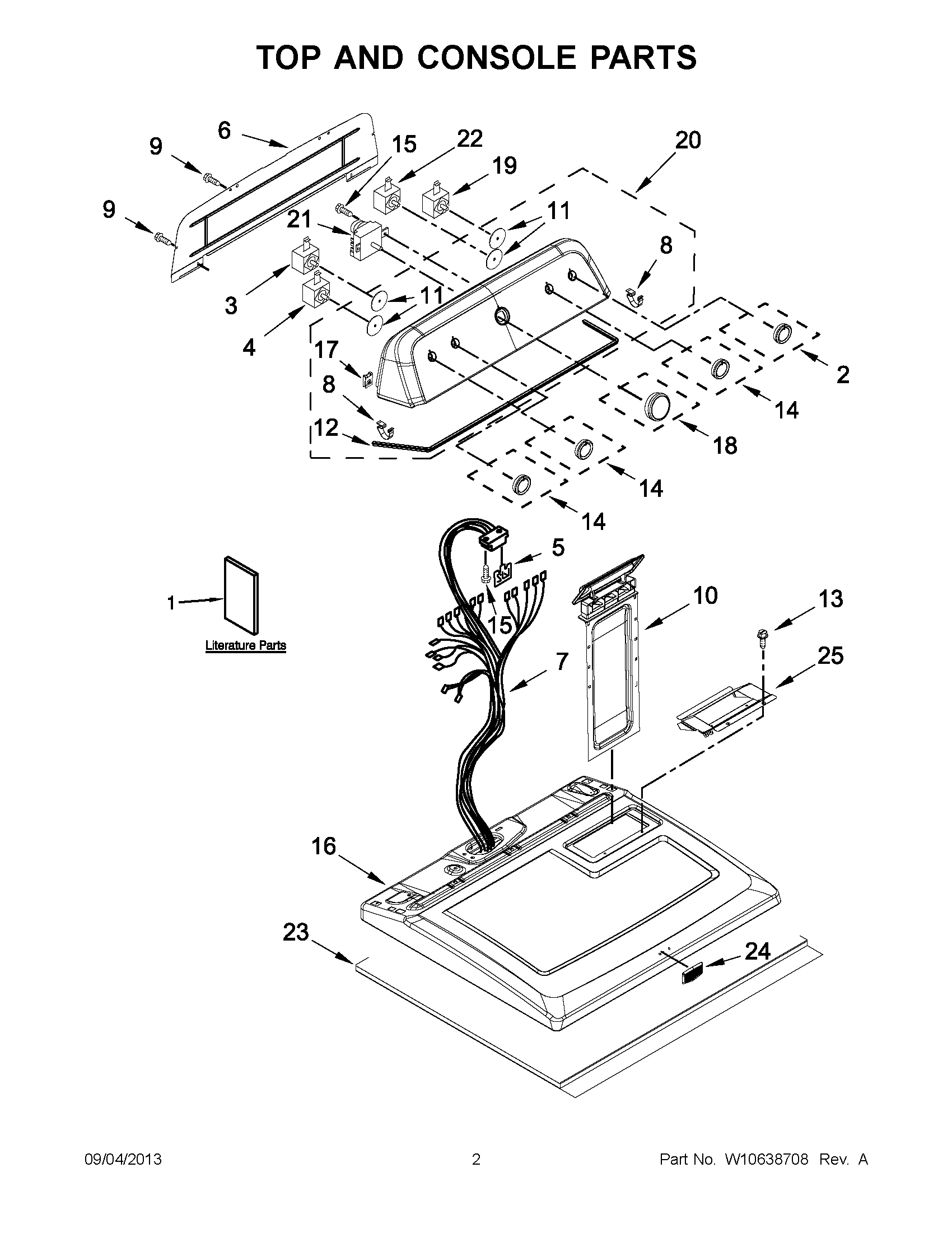 02 - TOP AND CONSOLE PARTS