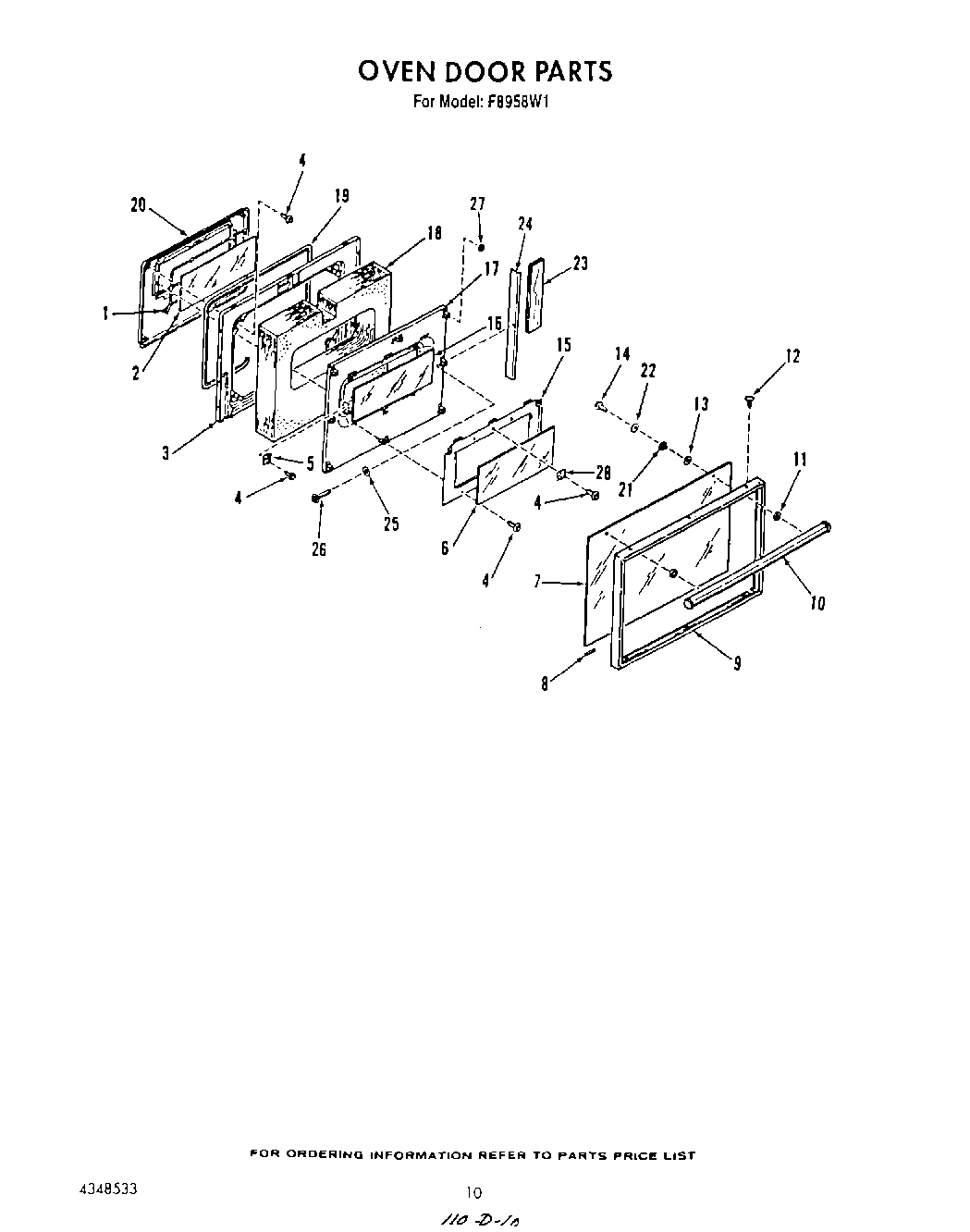 08 - OVEN DOOR , LIT/OPTIONAL