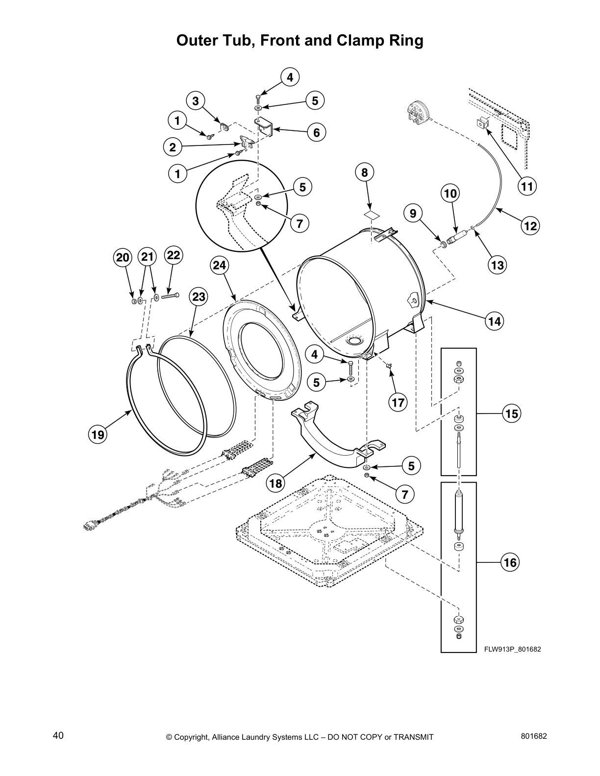 Outer Tub, Front and Clamp Ring