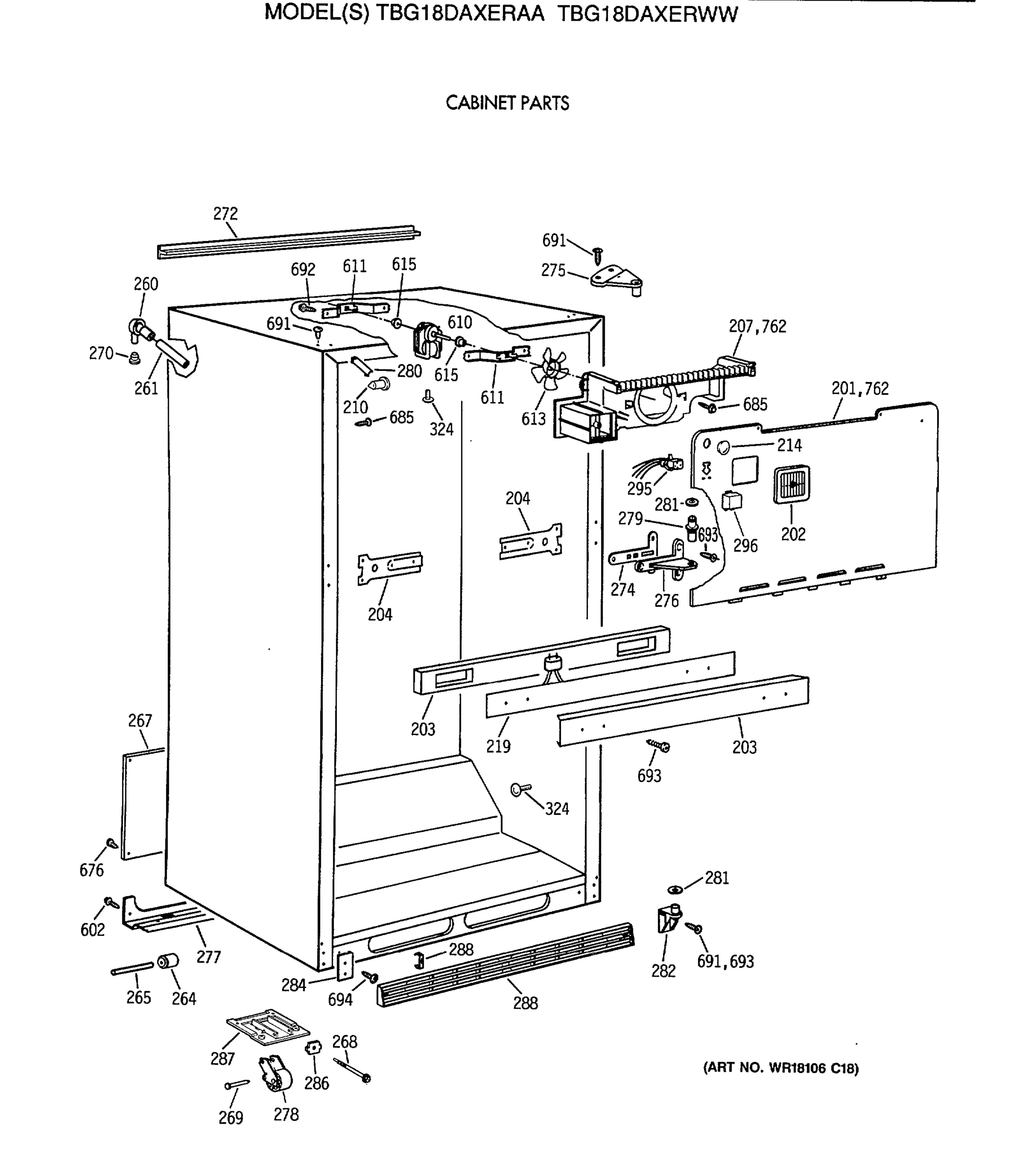 CABINET PARTS