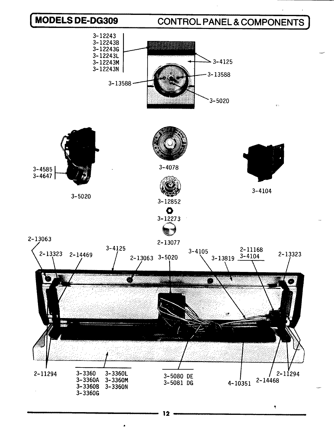 02 - CONTROL PANEL & COMPONENTS