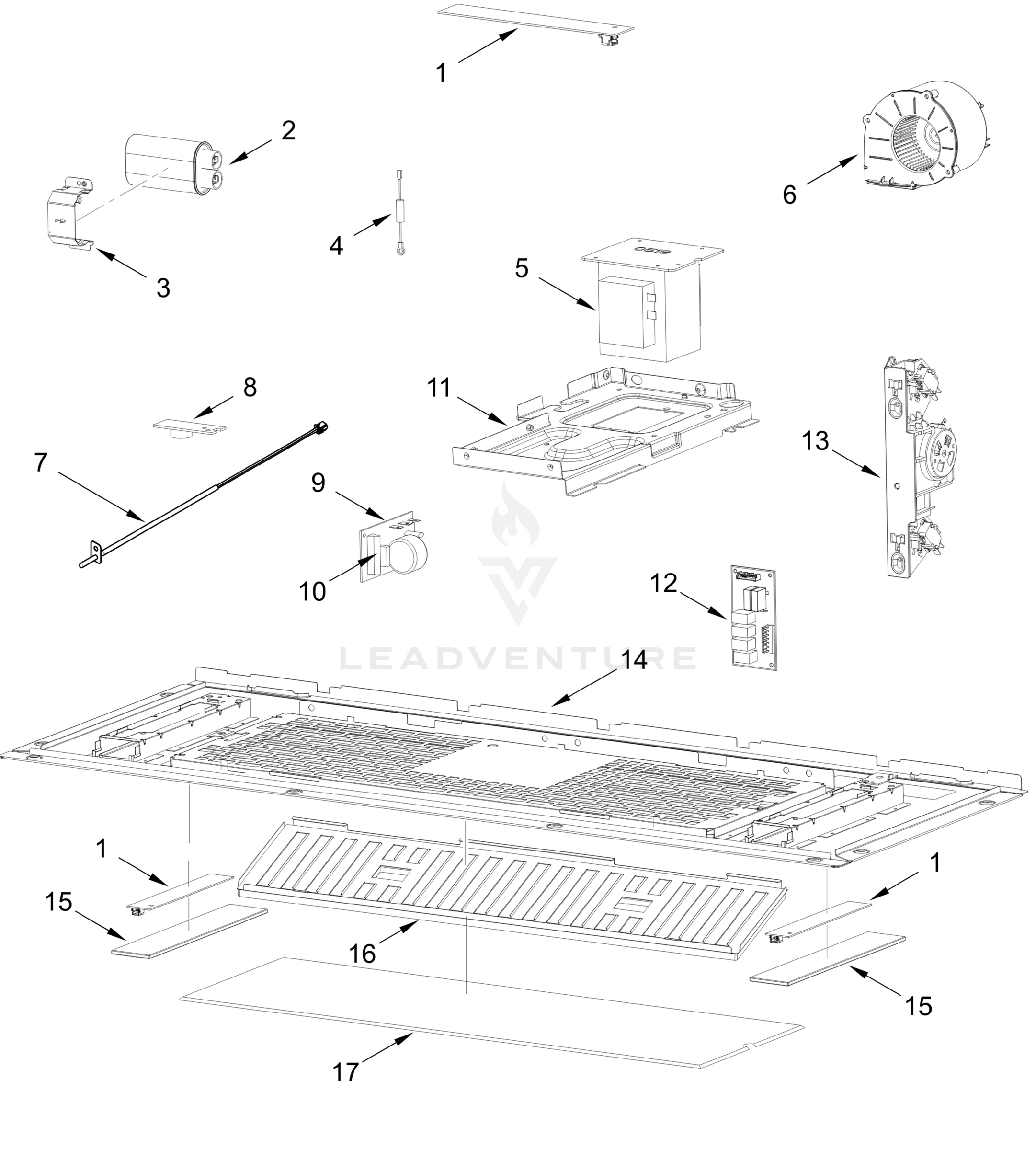 INTERIOR AND VENTILATION PARTS