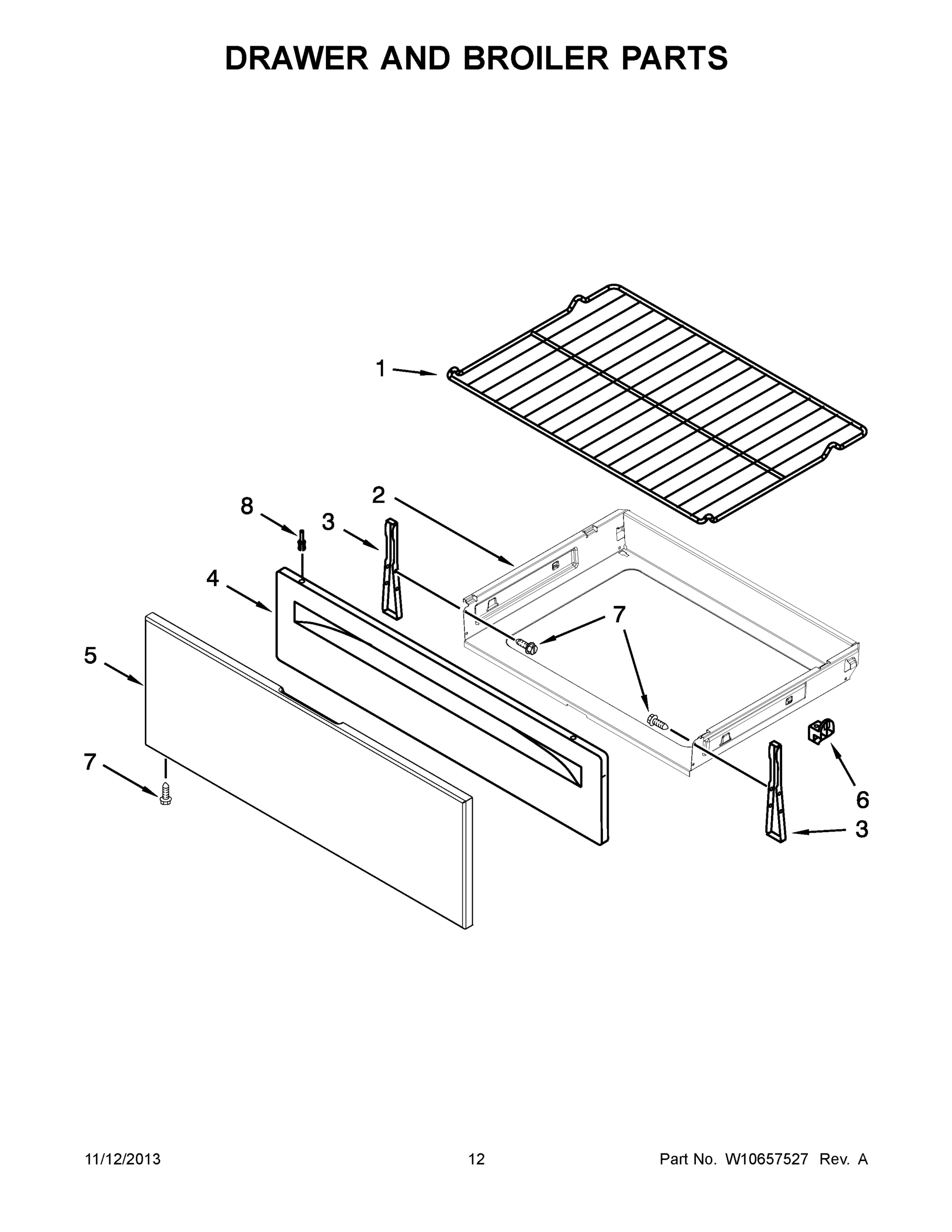 07 - DRAWER AND BROILER PARTS