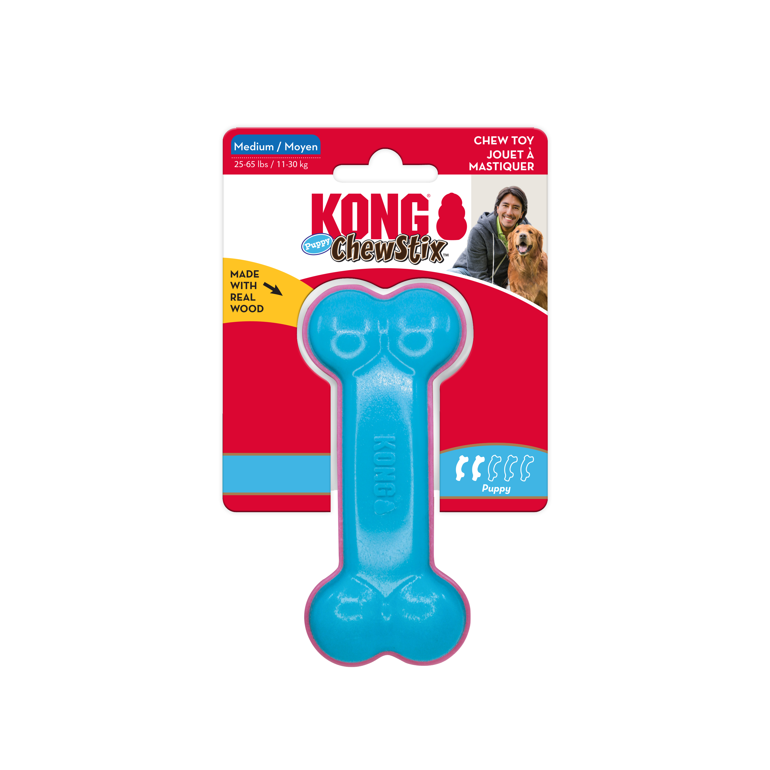 ChewStix Puppy Curve Bone onpack Produktbild