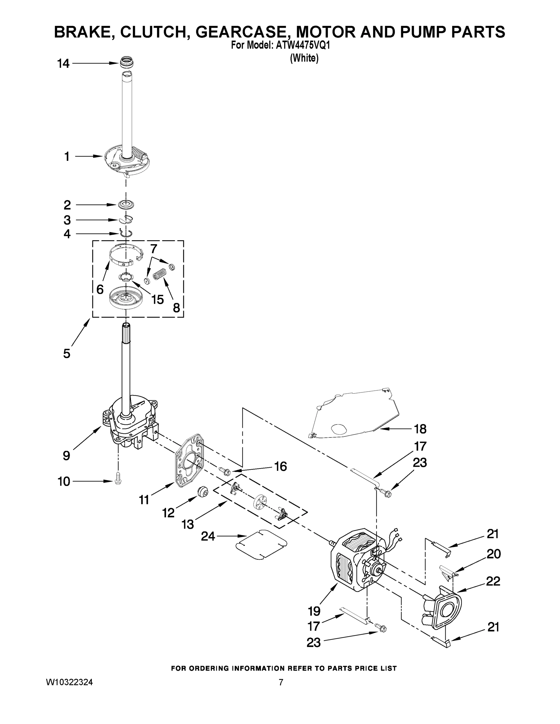 04 - BRAKE, CLUTCH, GEARCASE, MOTOR AND PUMP PARTS