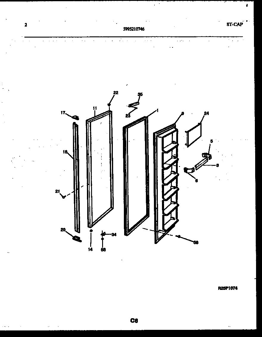 02 - FREEZER DOOR PARTS