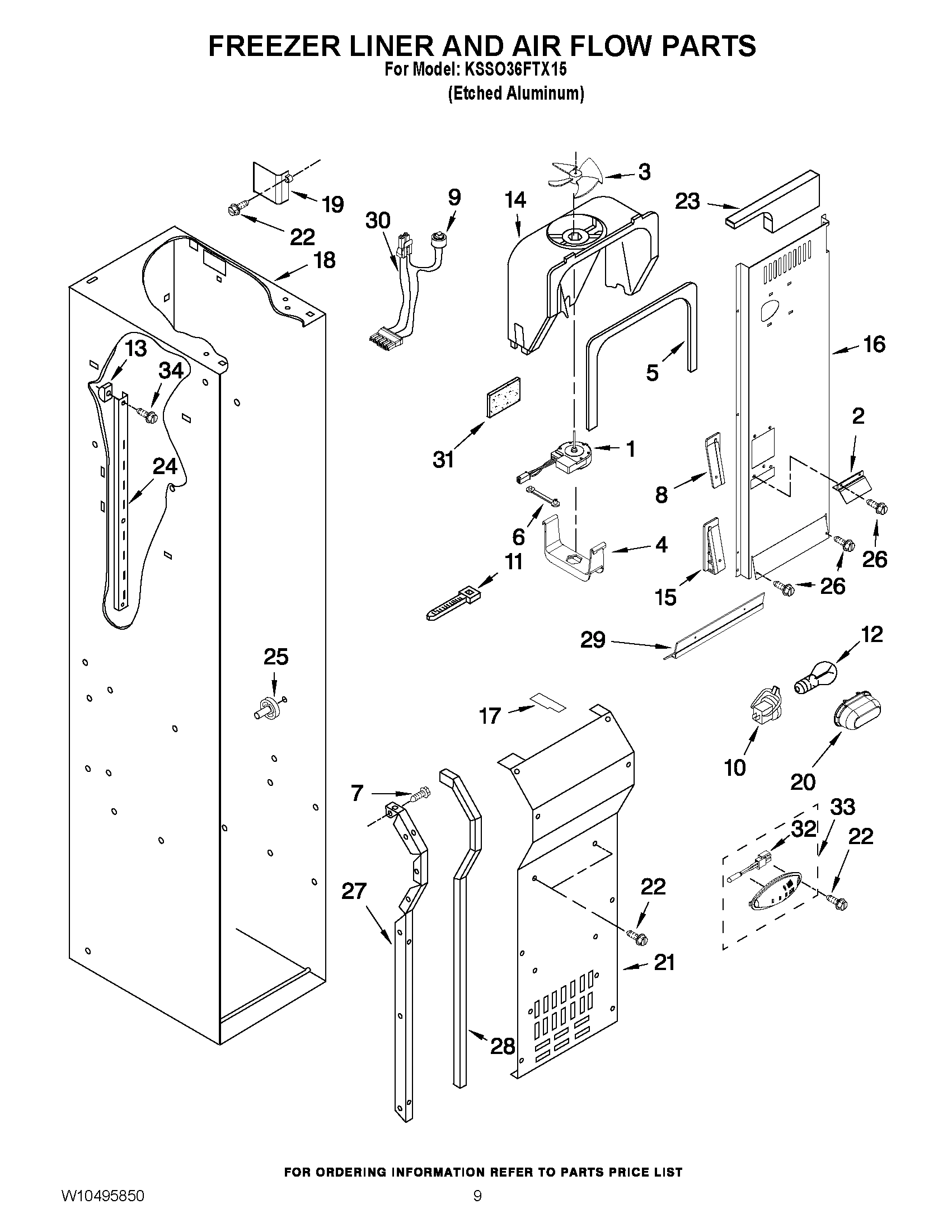 07 - FREEZER LINER AND AIR FLOW PARTS