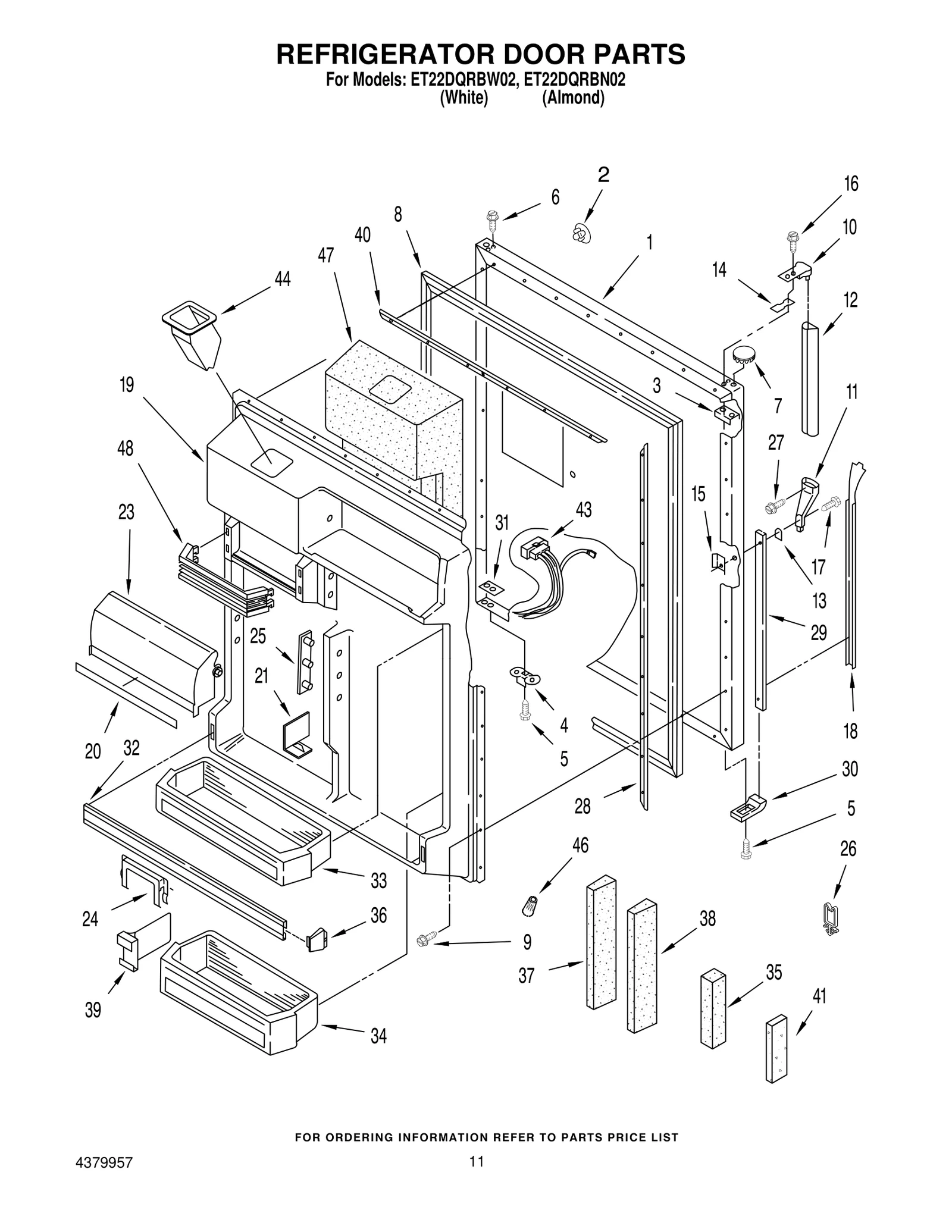 REFRIGERATOR DOOR PARTS