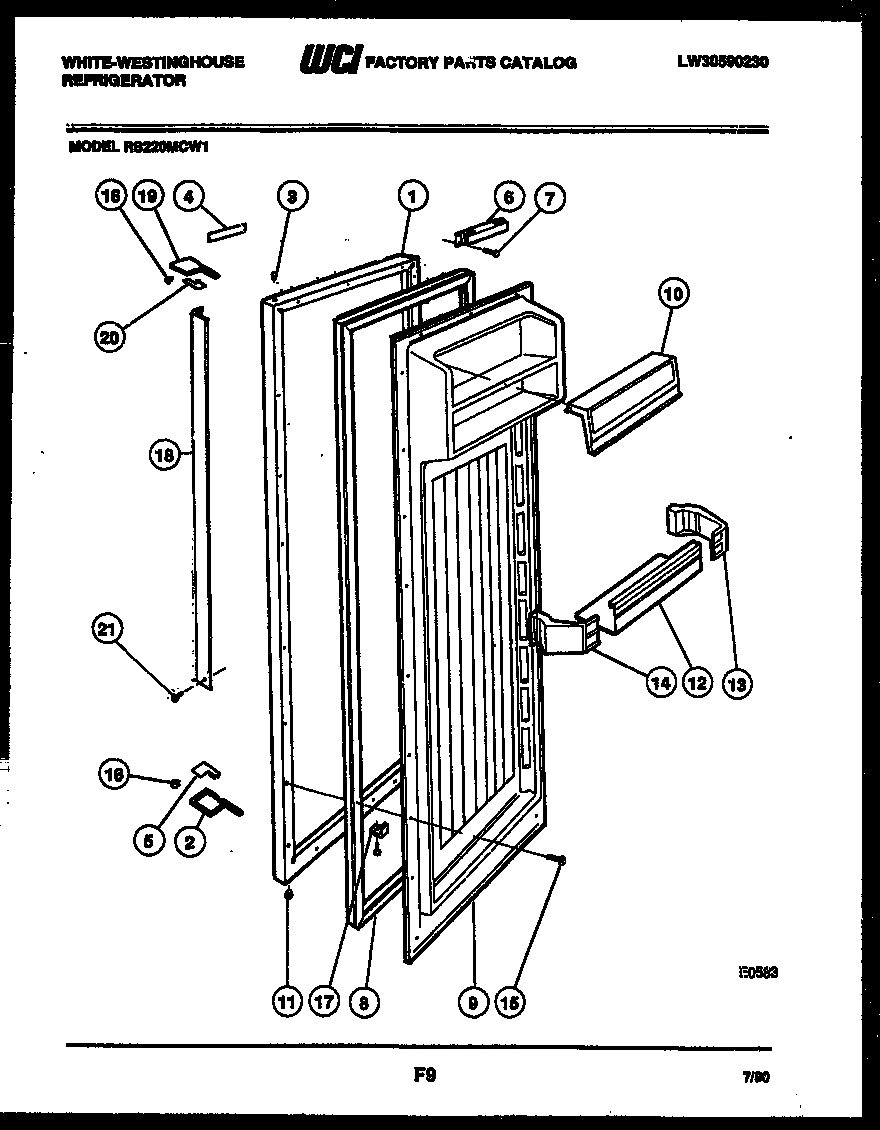 03 - REFRIGERATOR DOOR PARTS