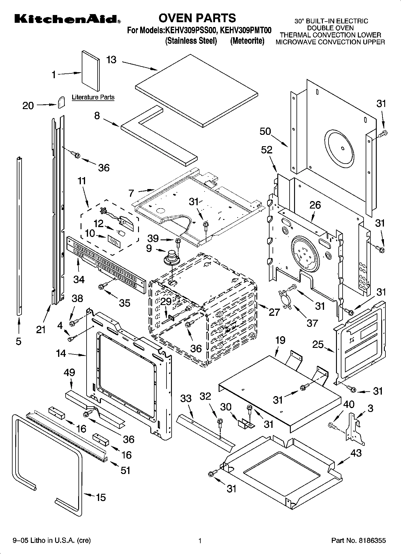 01 - OVEN PARTS