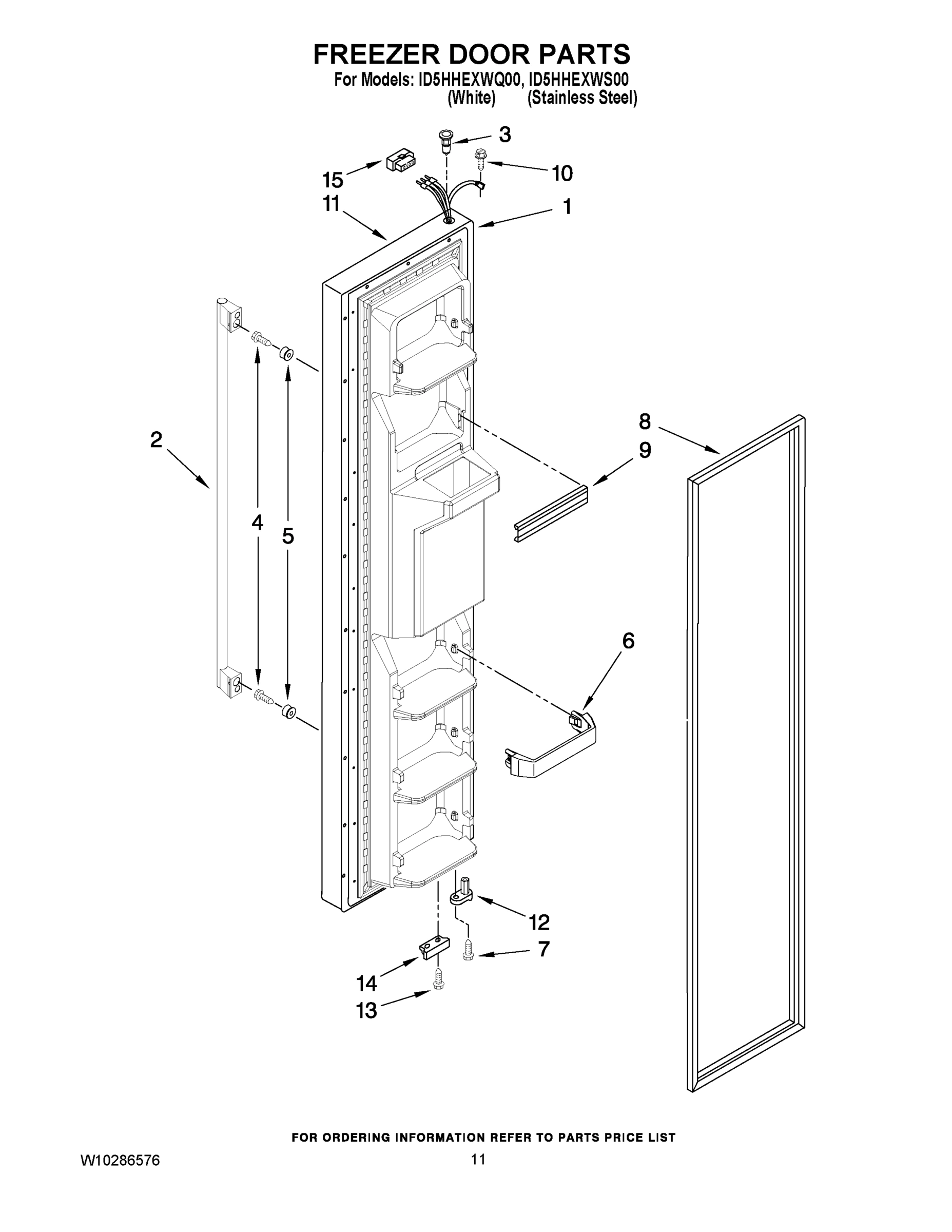 07 - FREEZER DOOR PARTS