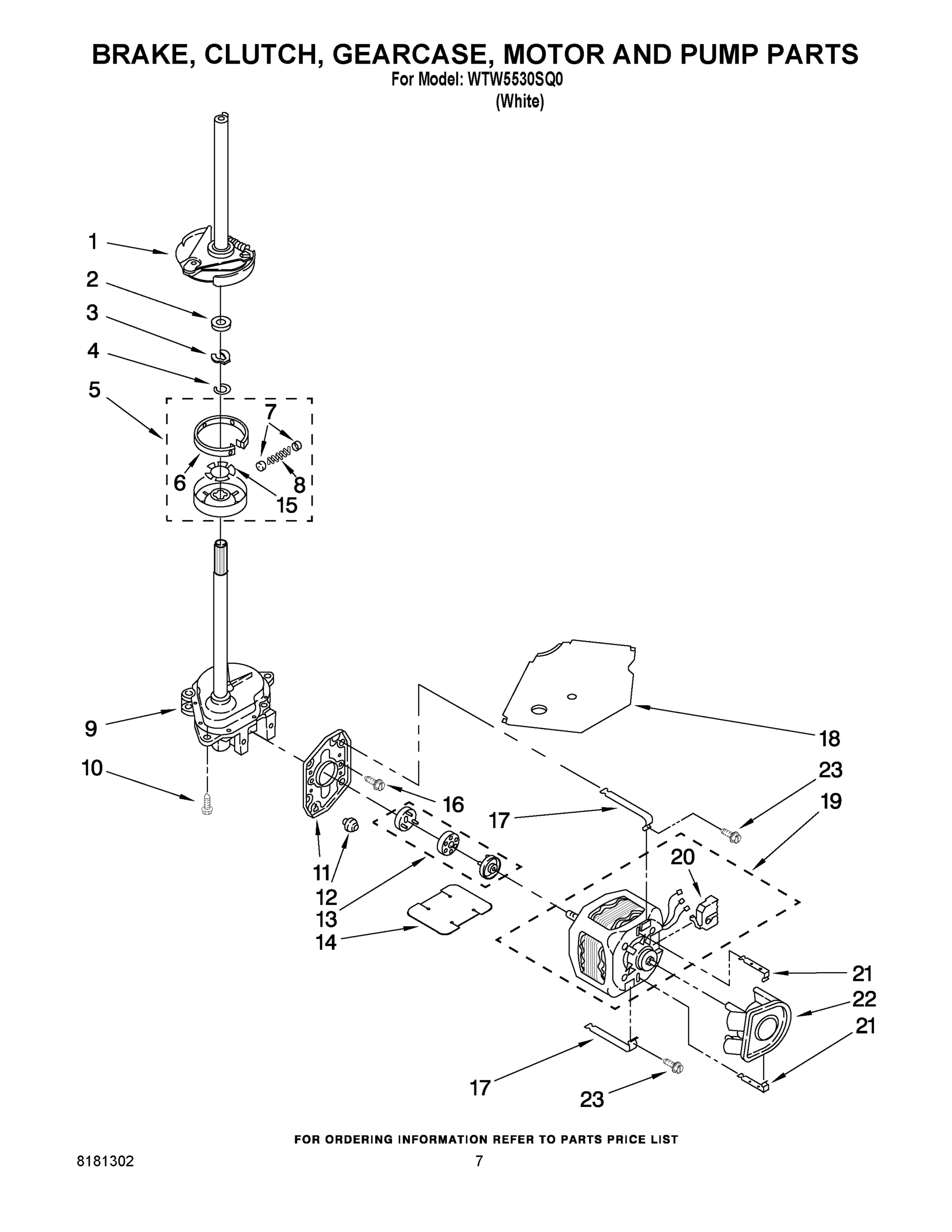 04 - BRAKE CLUTCH GEARCASE MOTOR AND PUMP PARTS