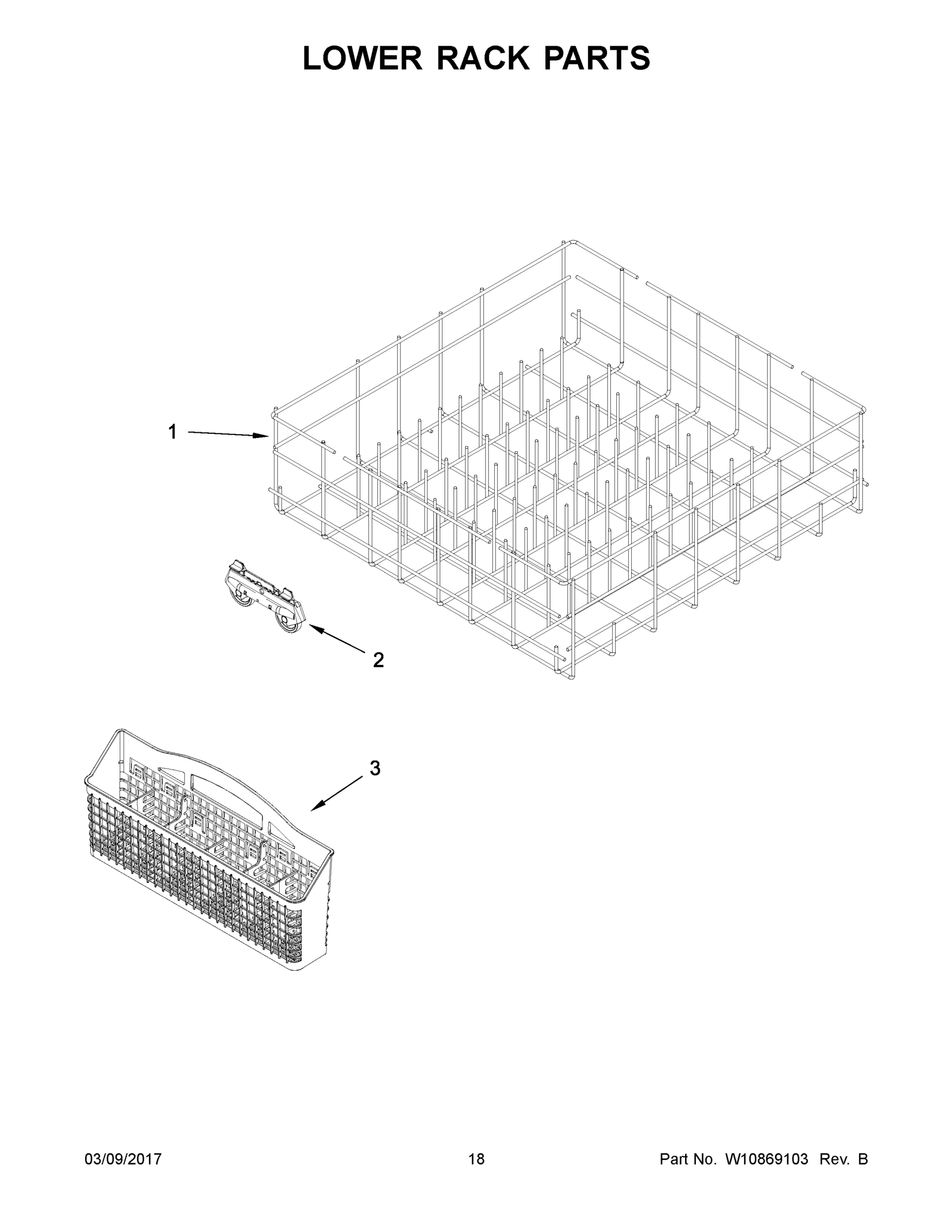 10 - LOWER RACK PARTS