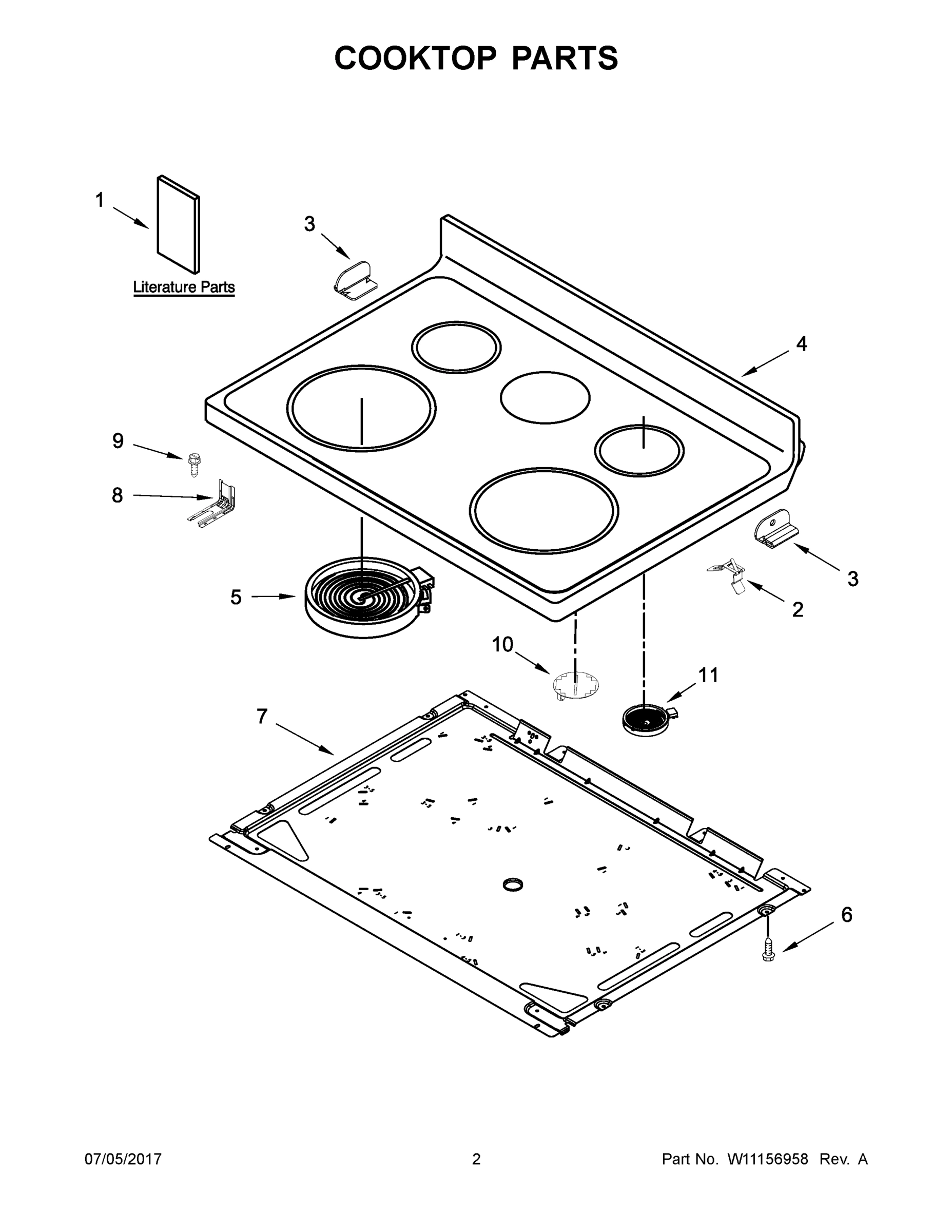 02 - COOKTOP PARTS