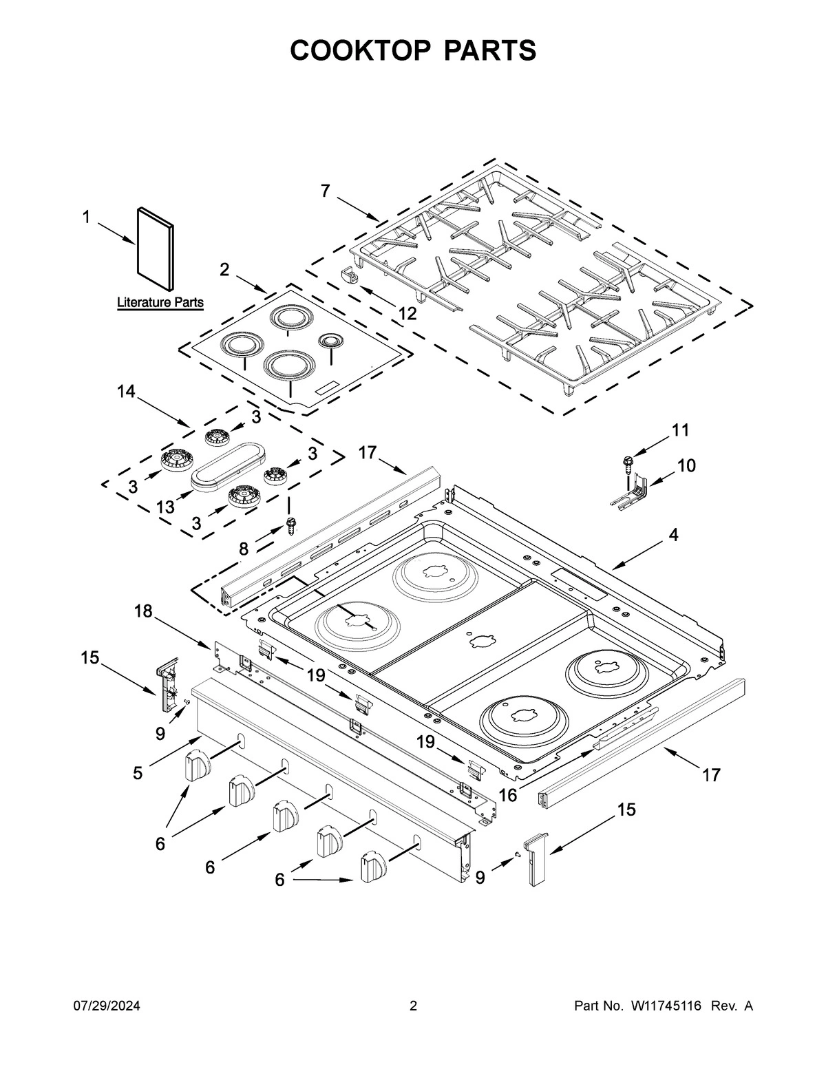 02 - COOKTOP PARTS