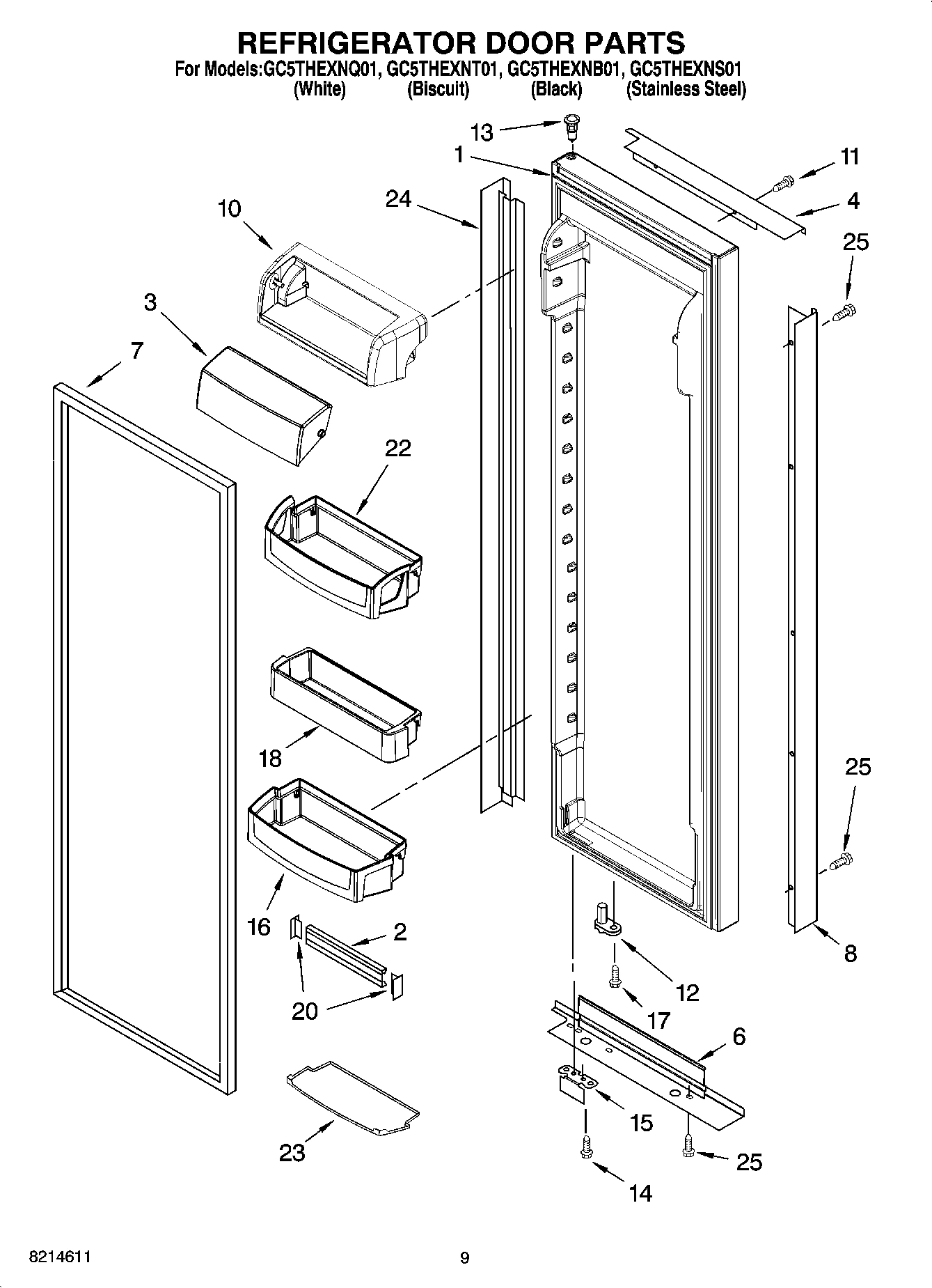 06 - REFRIGERATOR DOOR PARTS