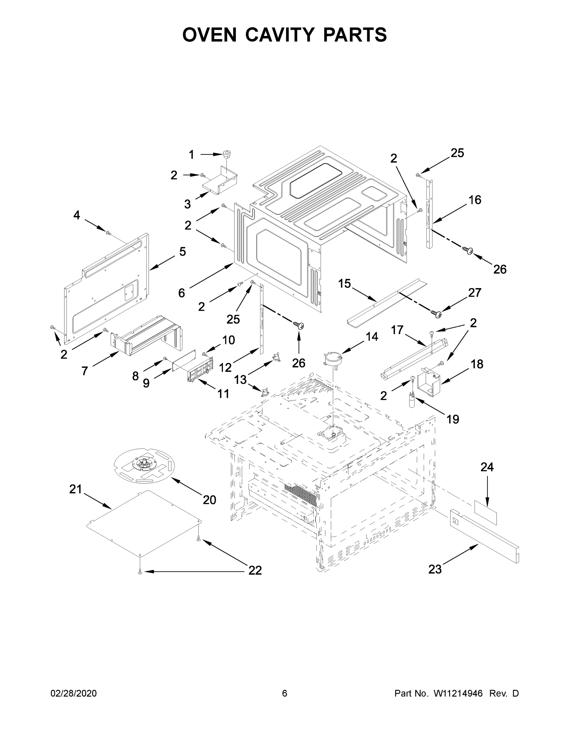 04 - OVEN CAVITY PARTS