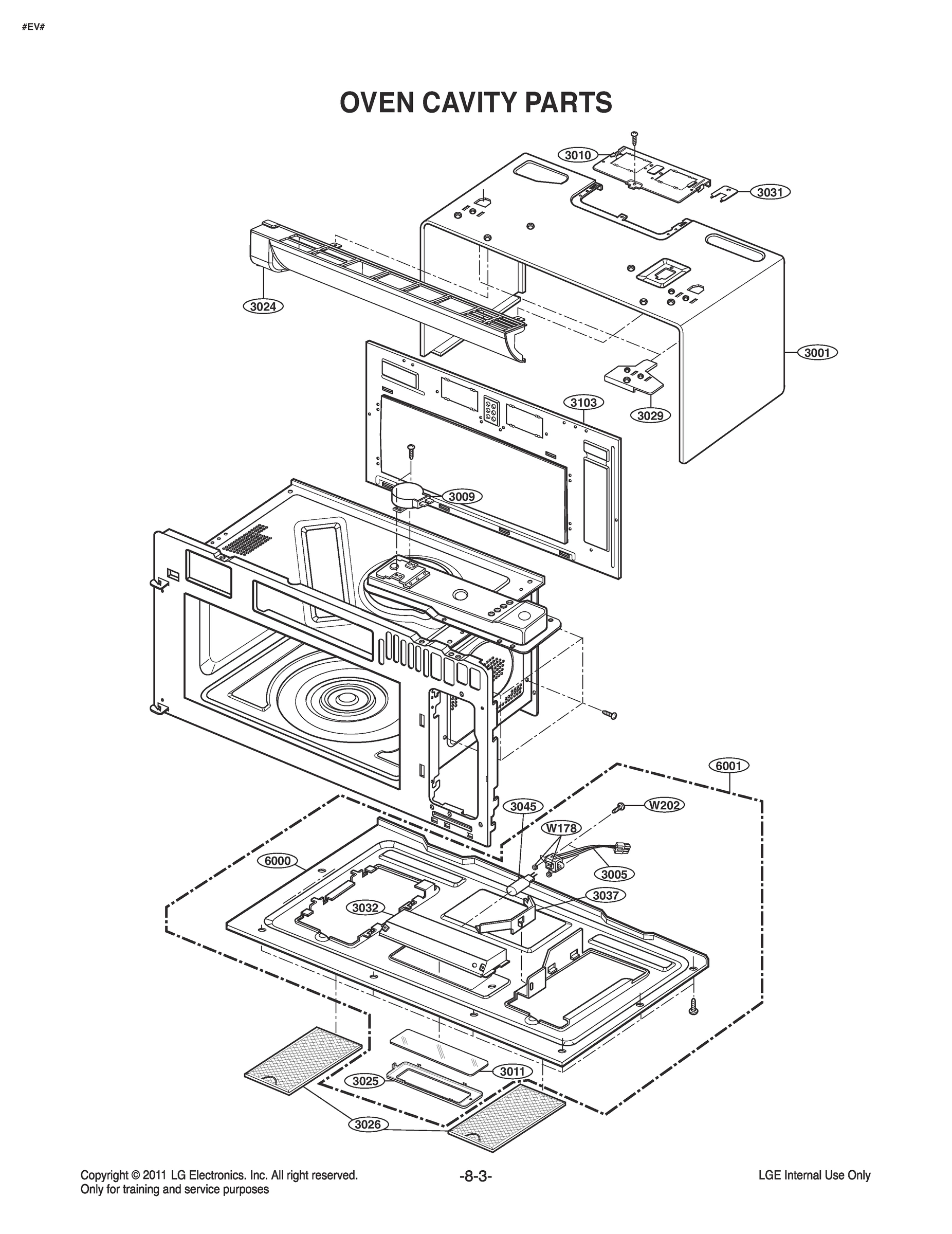OVEN CAVITY PARTS