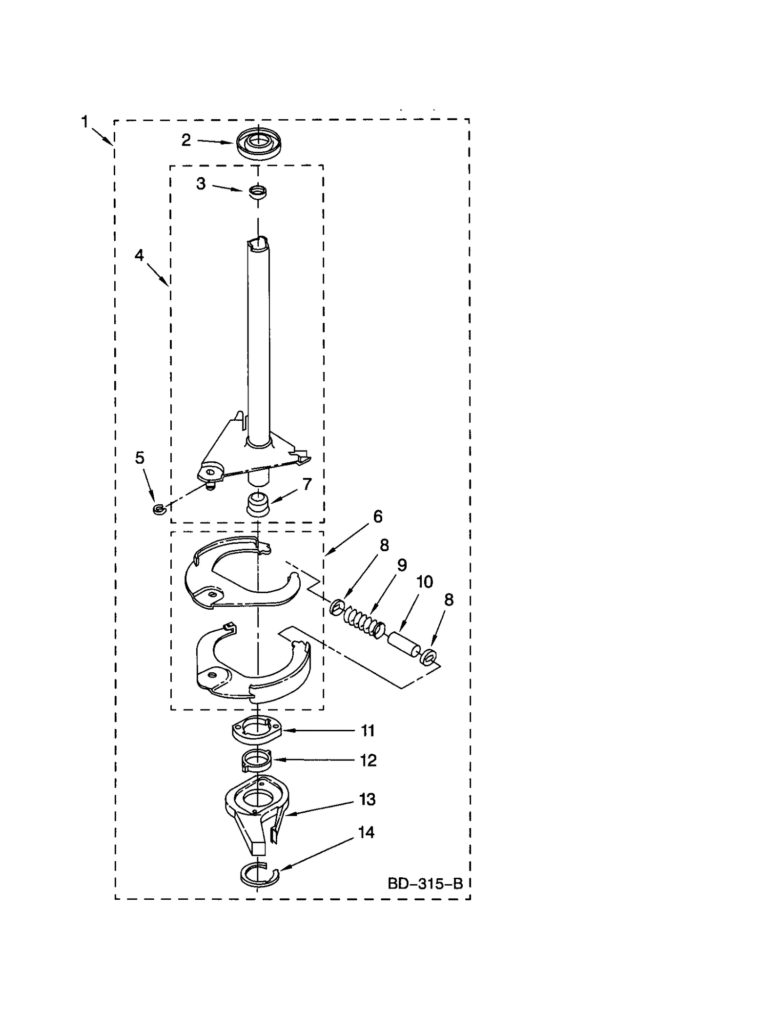 BRAKE AND DRIVE TUBE