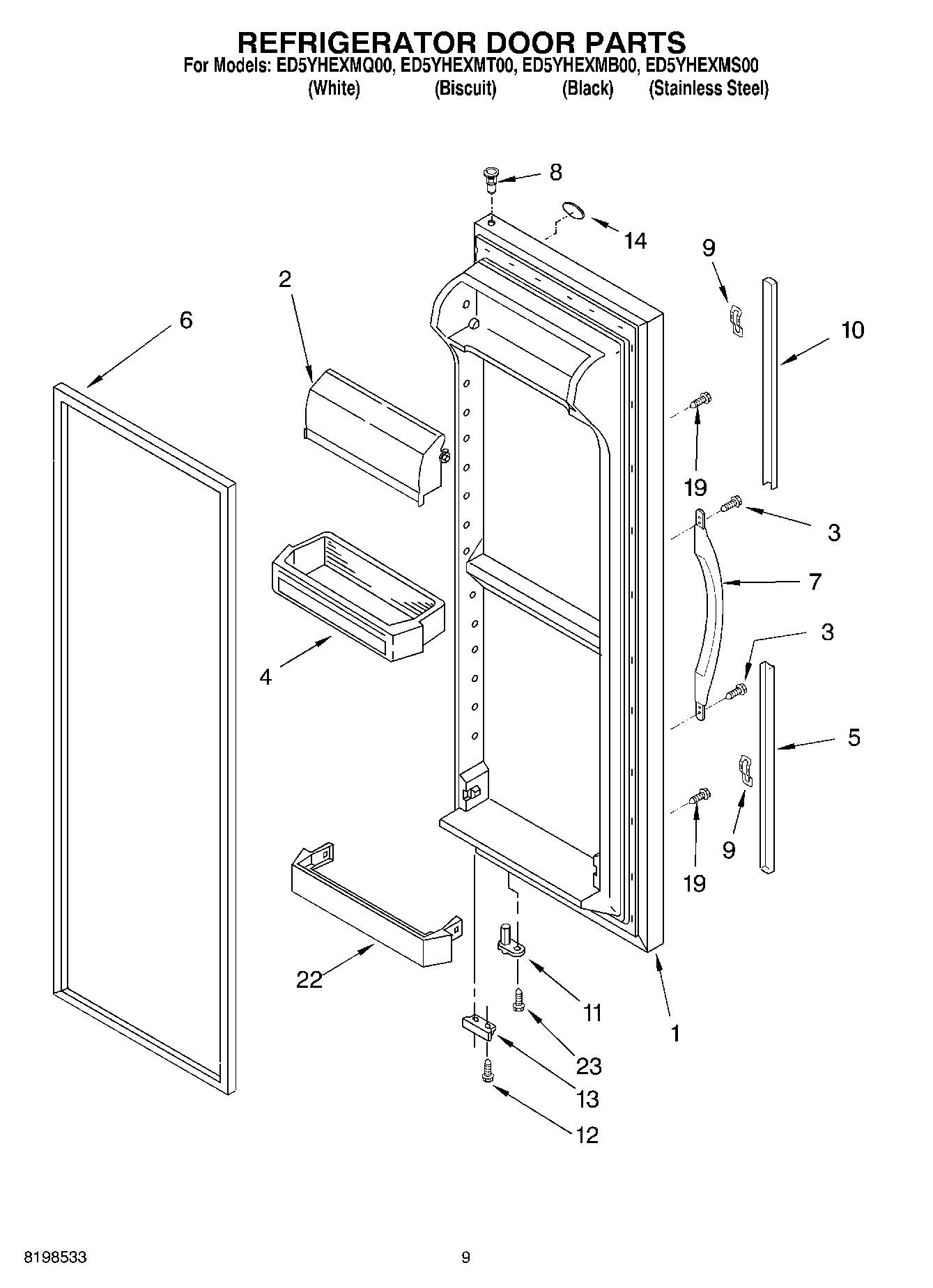 06 - REFRIGERATOR DOOR PARTS