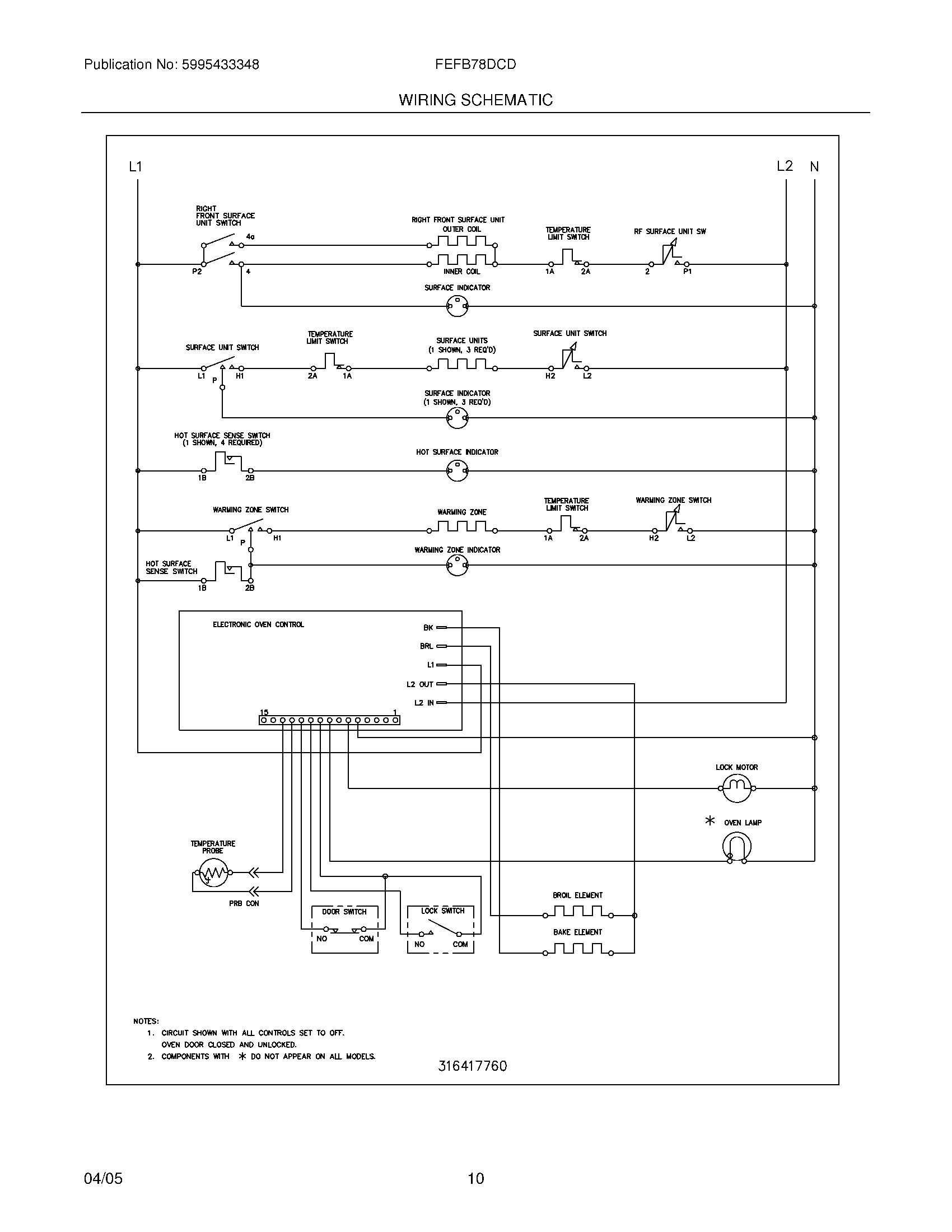 10 - WIRING SCHEMATIC