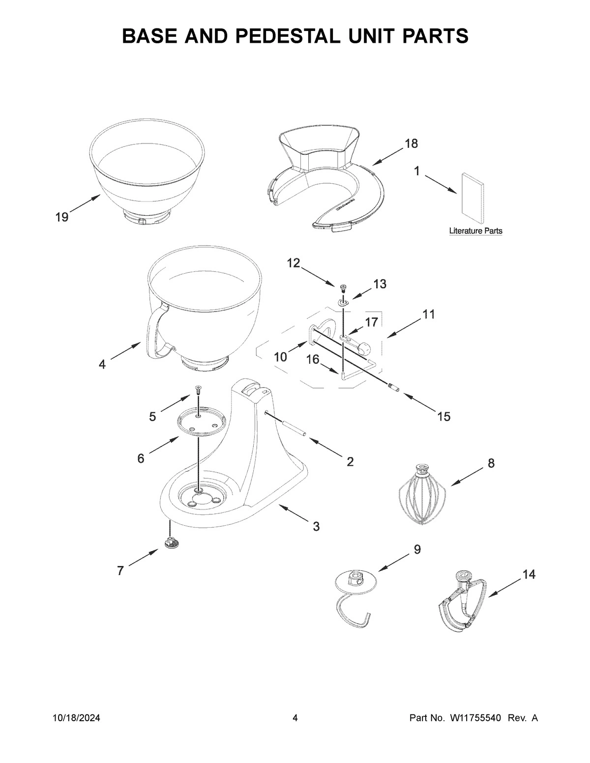 03 - BASE AND PEDESTAL UNIT PARTS