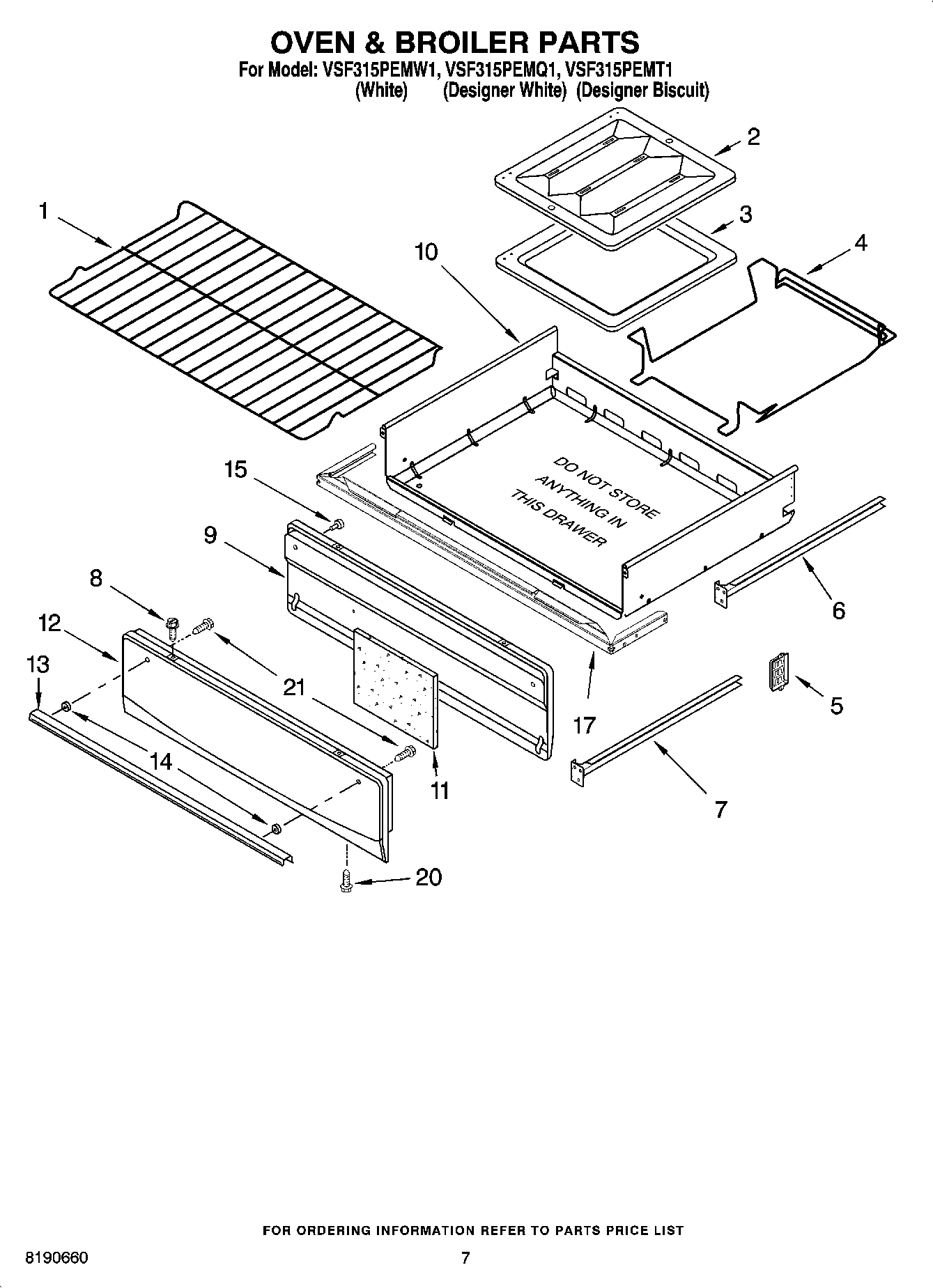 05 - OVEN & BROILER PARTS