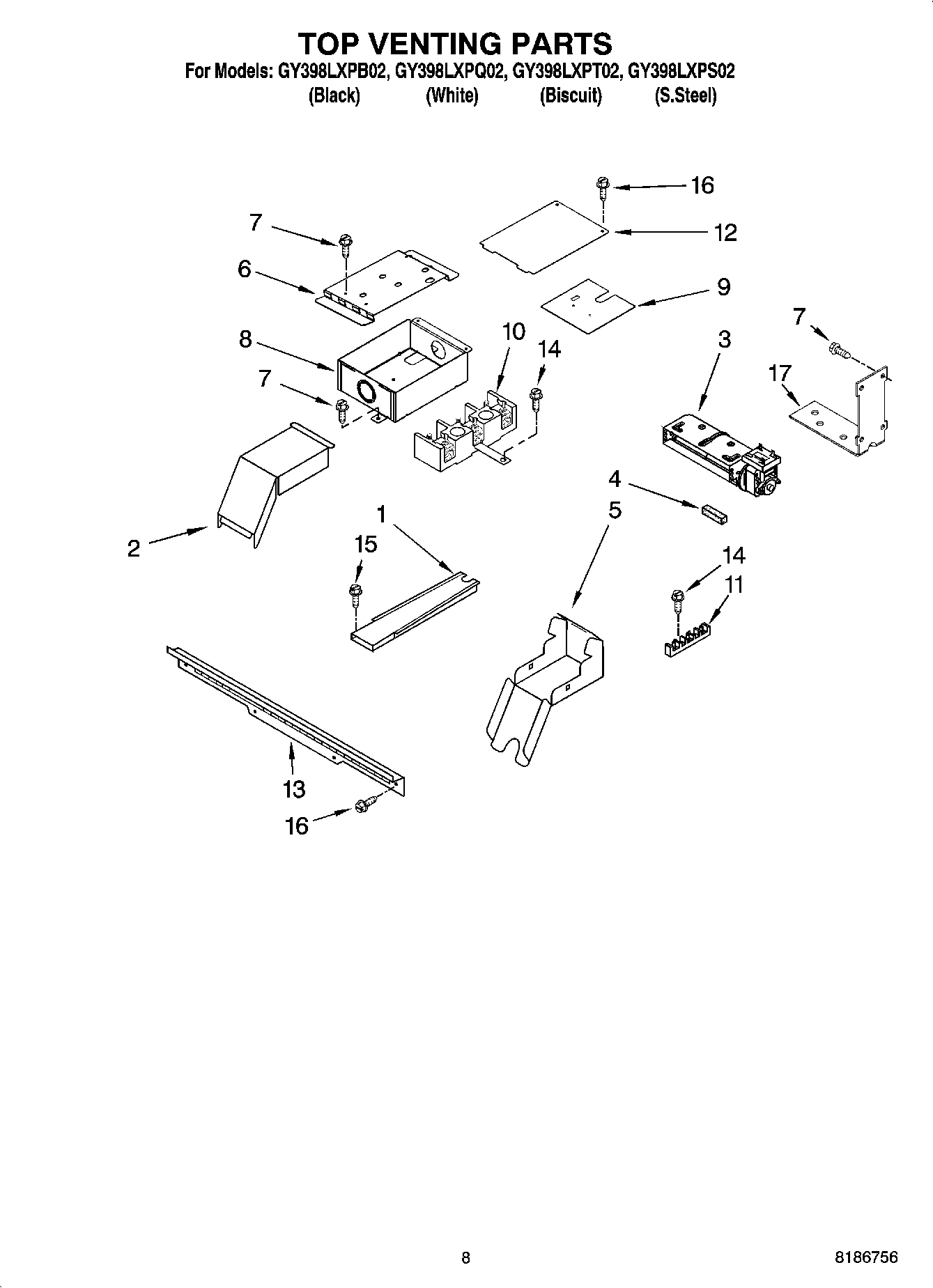 06 - TOP VENTING PARTS, OPTIONAL PARTS