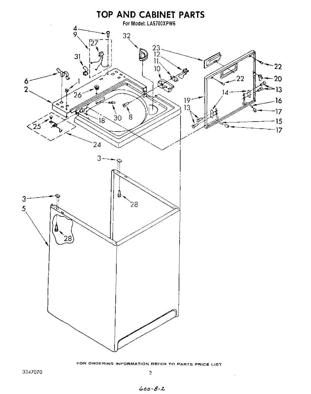 02 - TOP AND CABINET , LITERATURE AND OPTIONAL