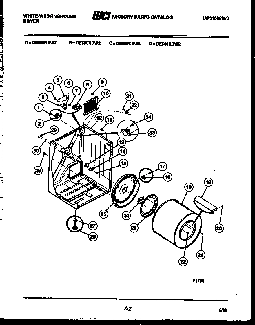02 - CABINET AND COMPONENT PARTS
