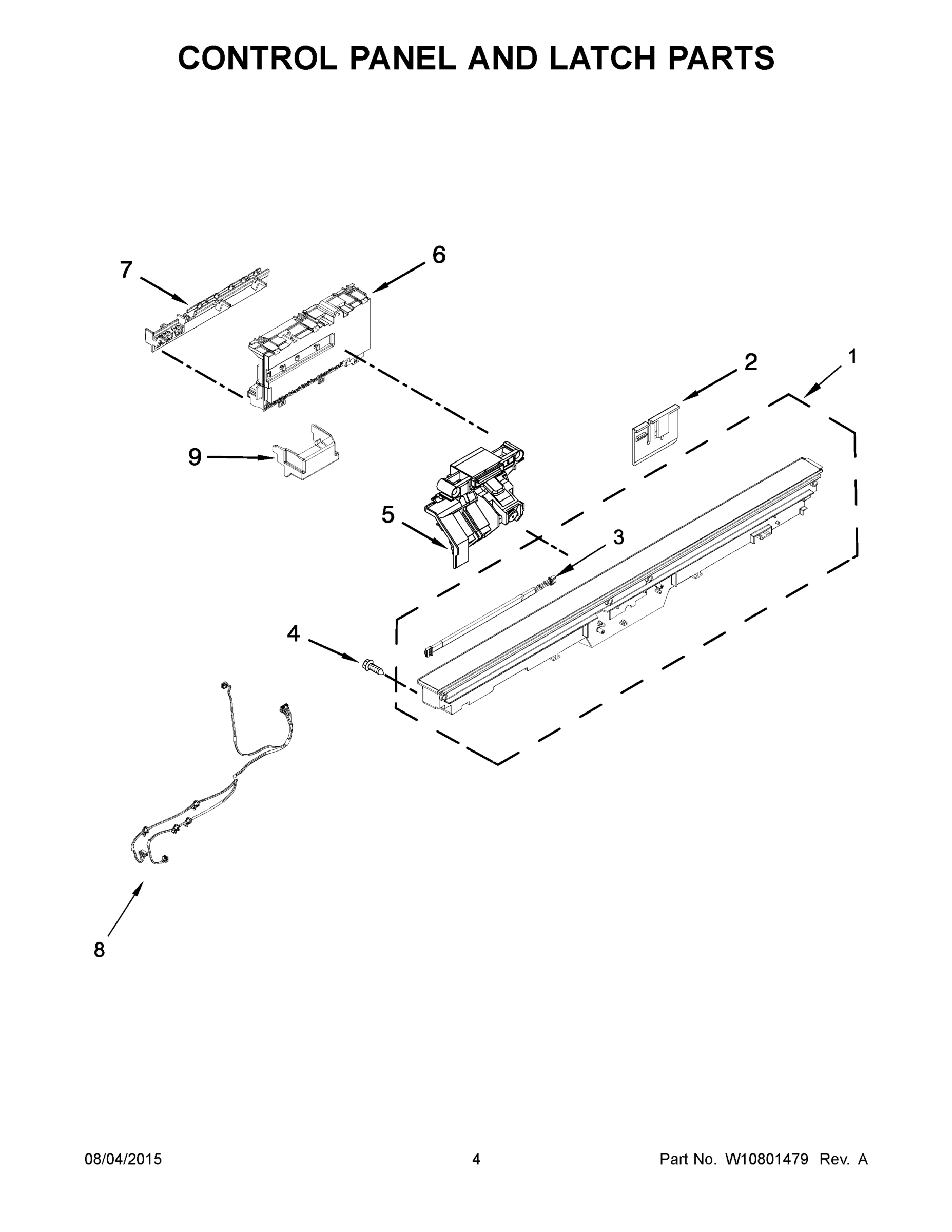 03 - CONTROL PANEL AND LATCH PARTS