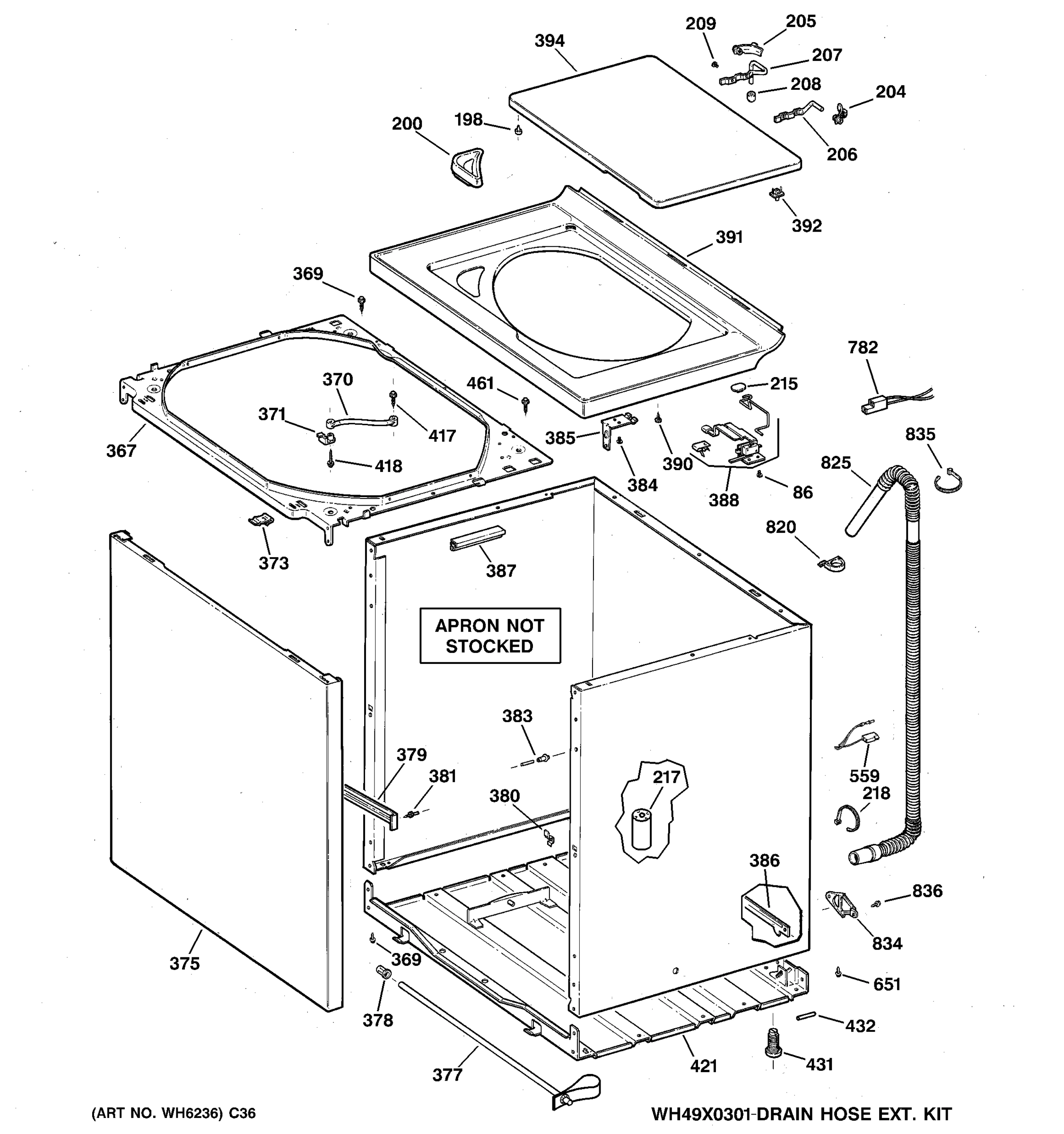 CABINET, COVER & FRONT PANEL