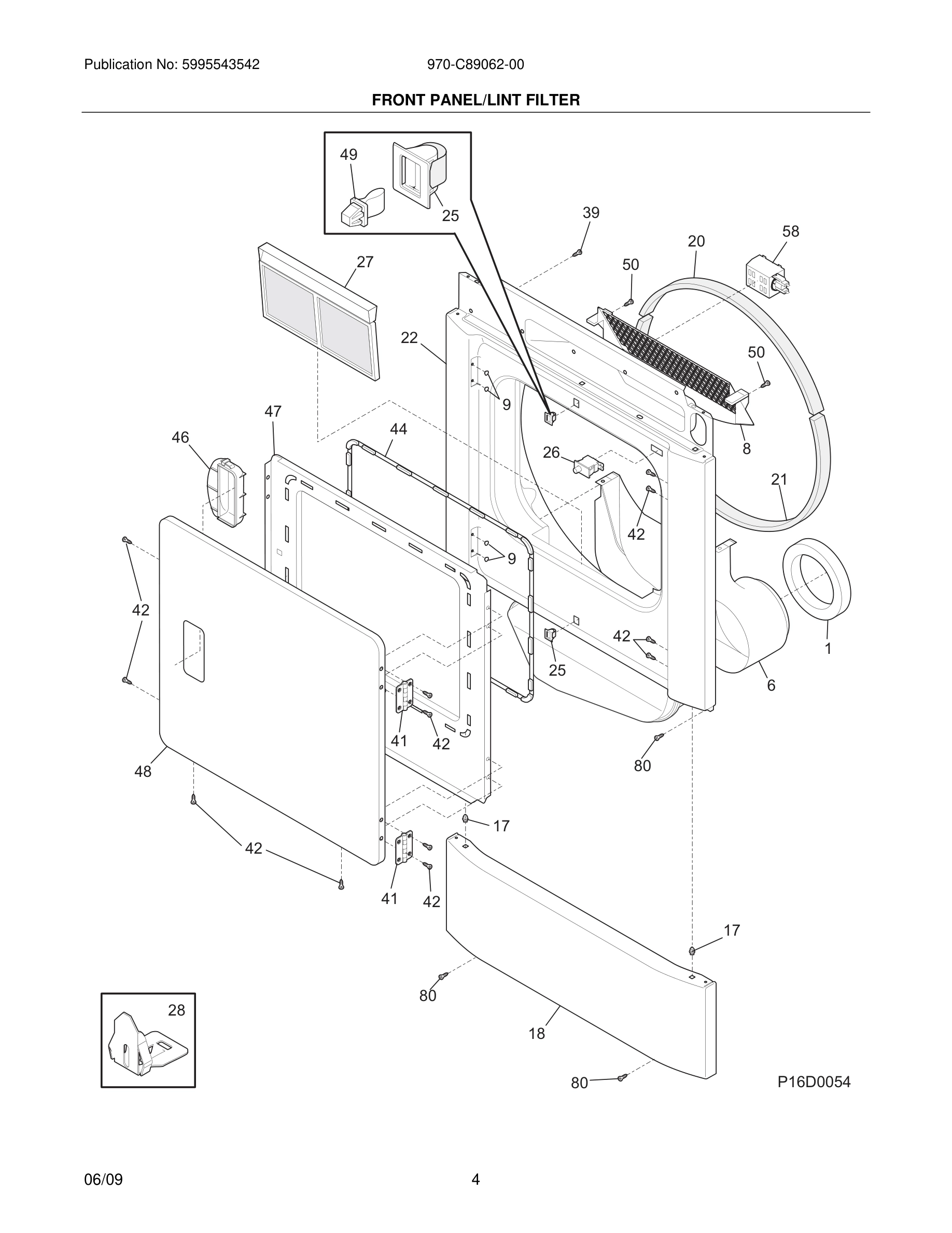 05 - FRONT PANEL/LINT FILTER