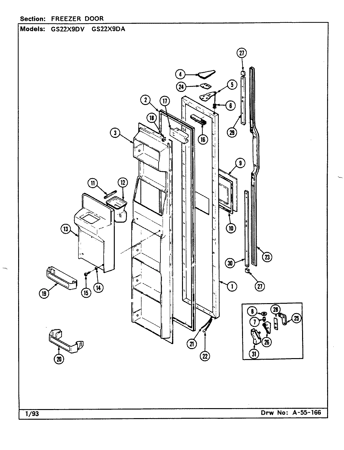 02 - FREEZER DOOR