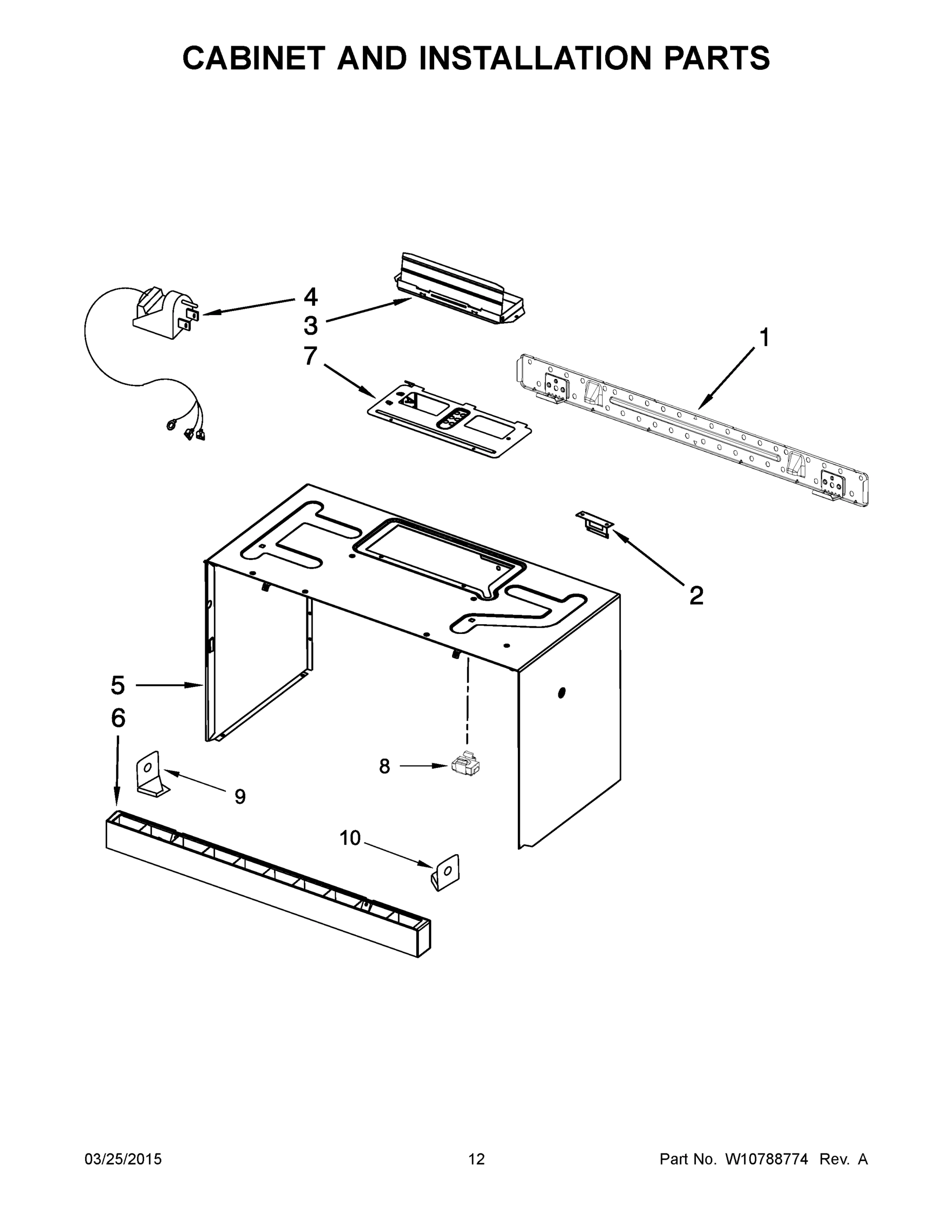 07 - CABINET AND INSTALLATION PARTS