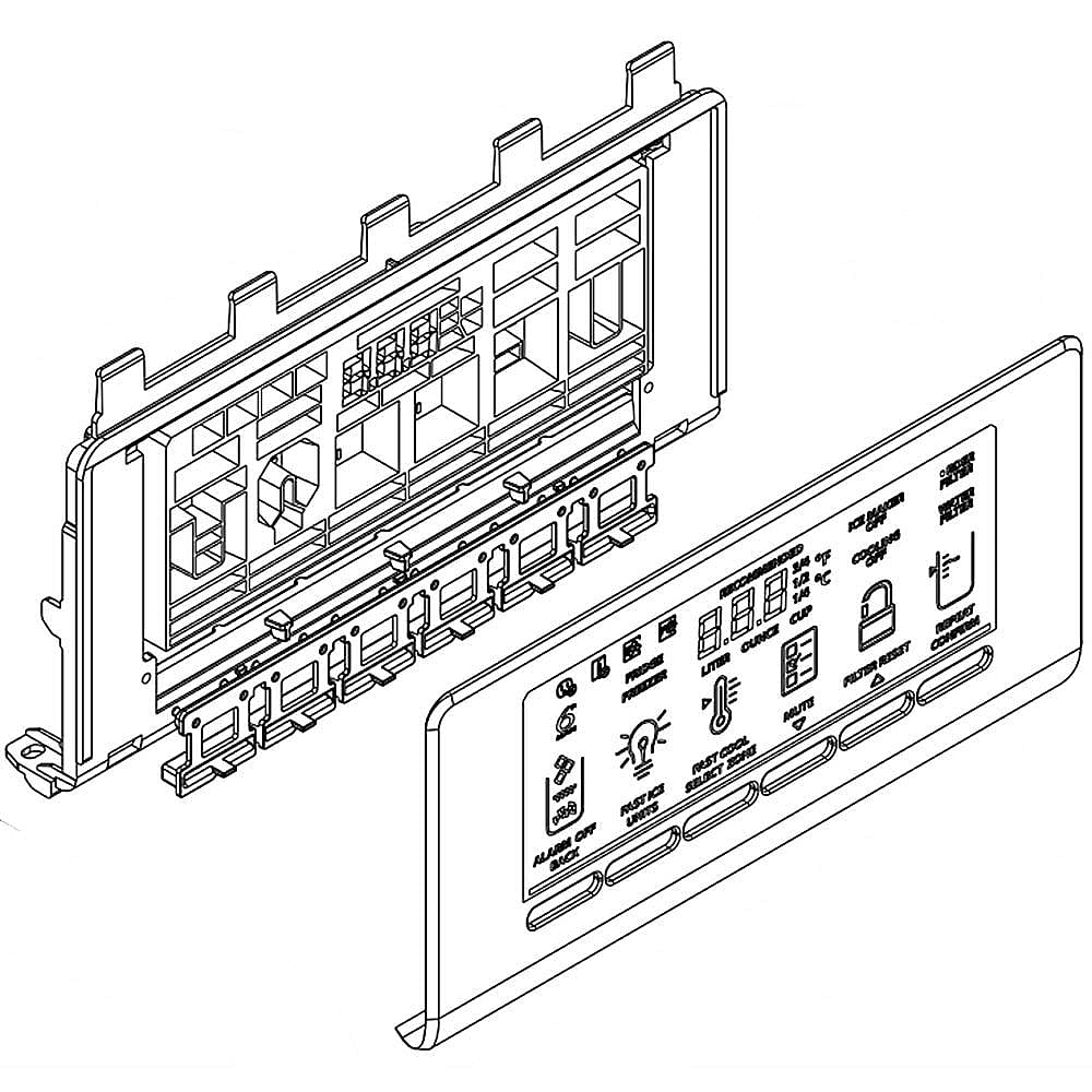 W10822646 Whirlpool Refrigerator Electronic Control Board + Core