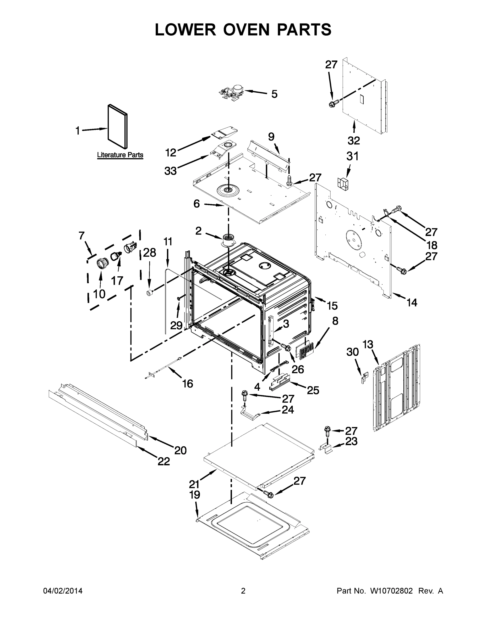 02 - LOWER OVEN PARTS