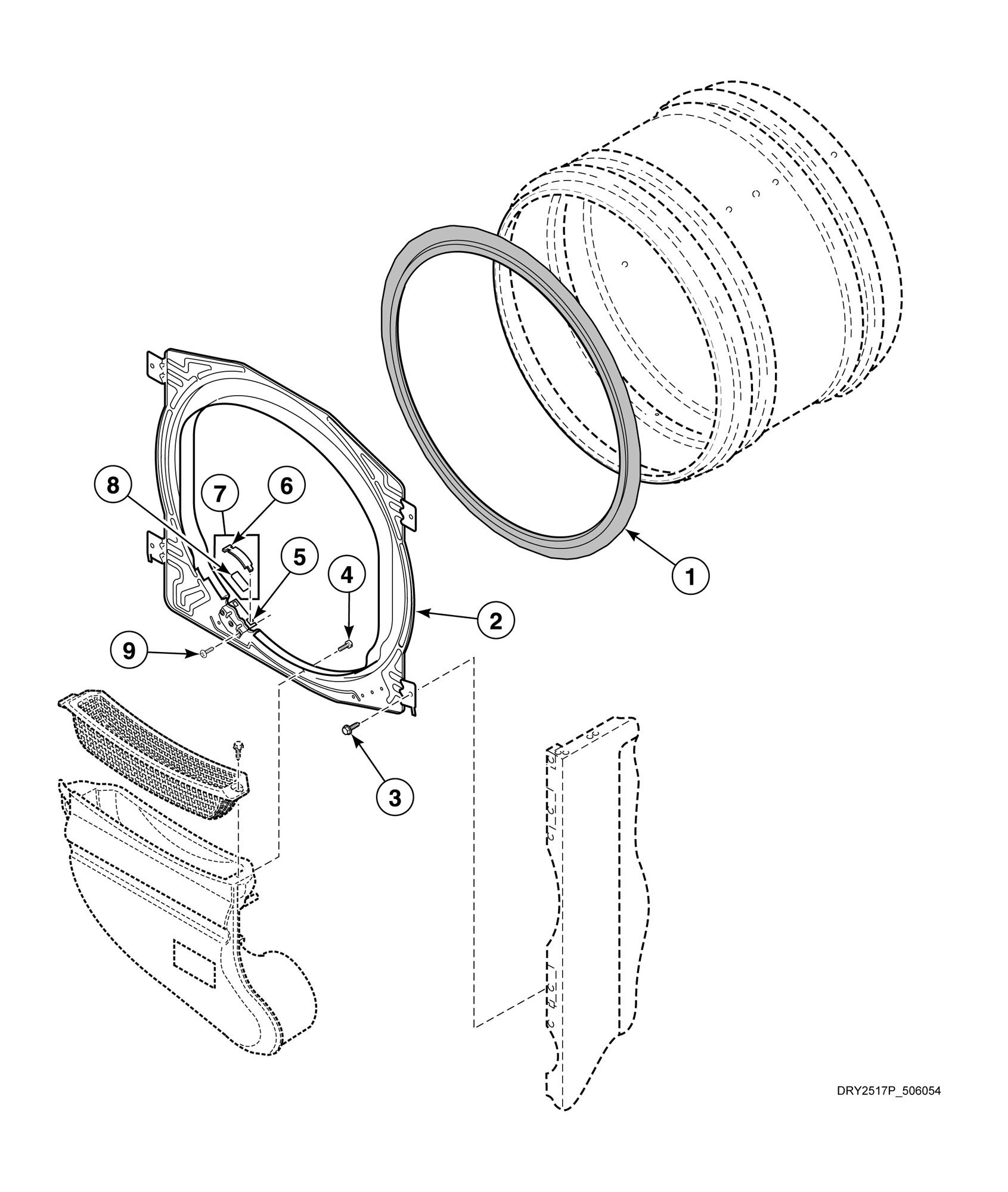 Front Bulkhead and Seal - Without Light