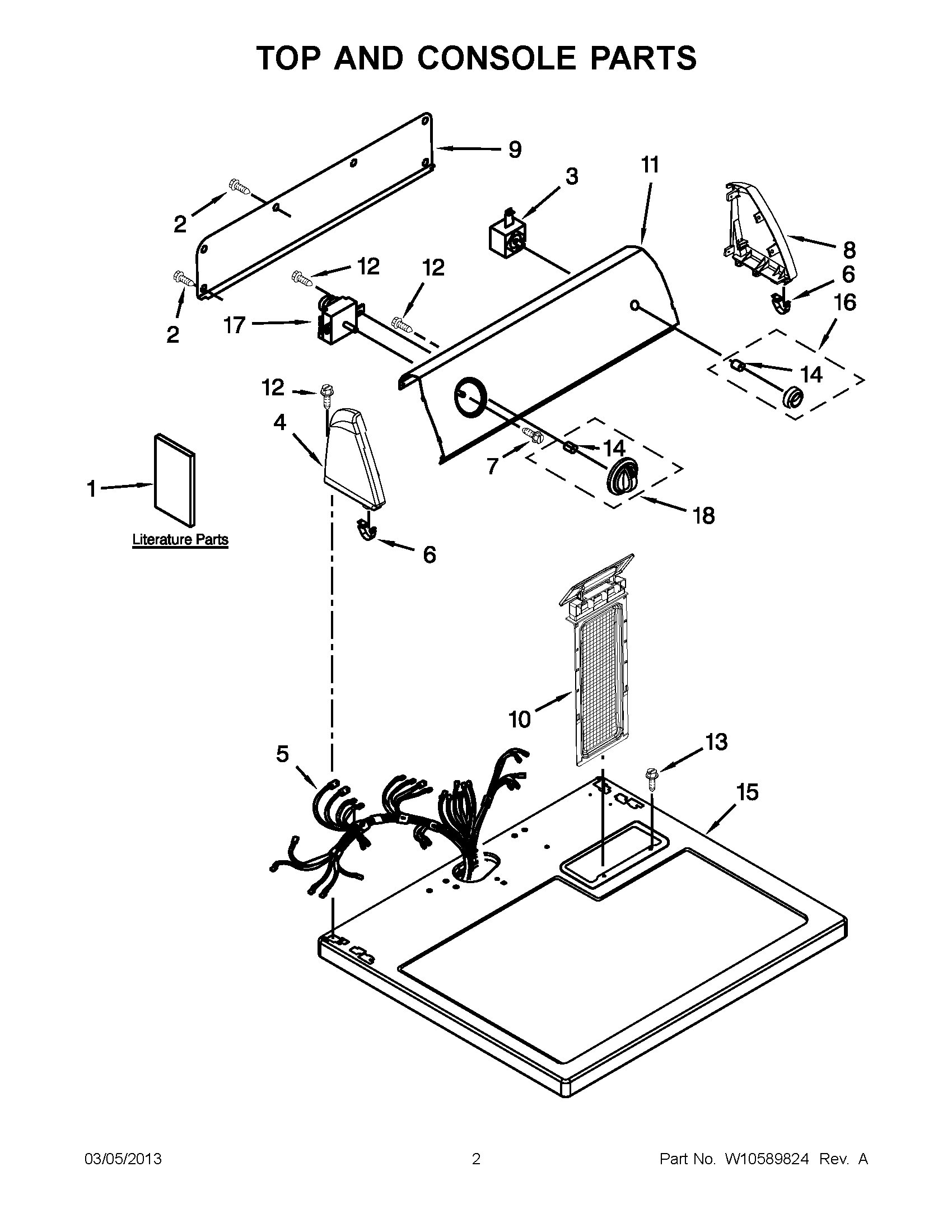 01 - TOP AND CONSOLE PARTS