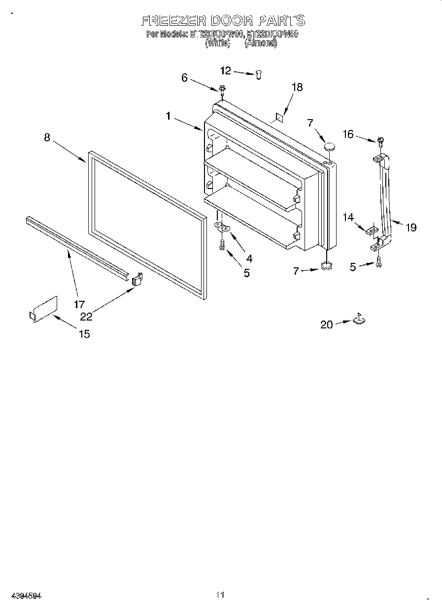 06 - FREEZER DOOR, LIT/OPTIONAL