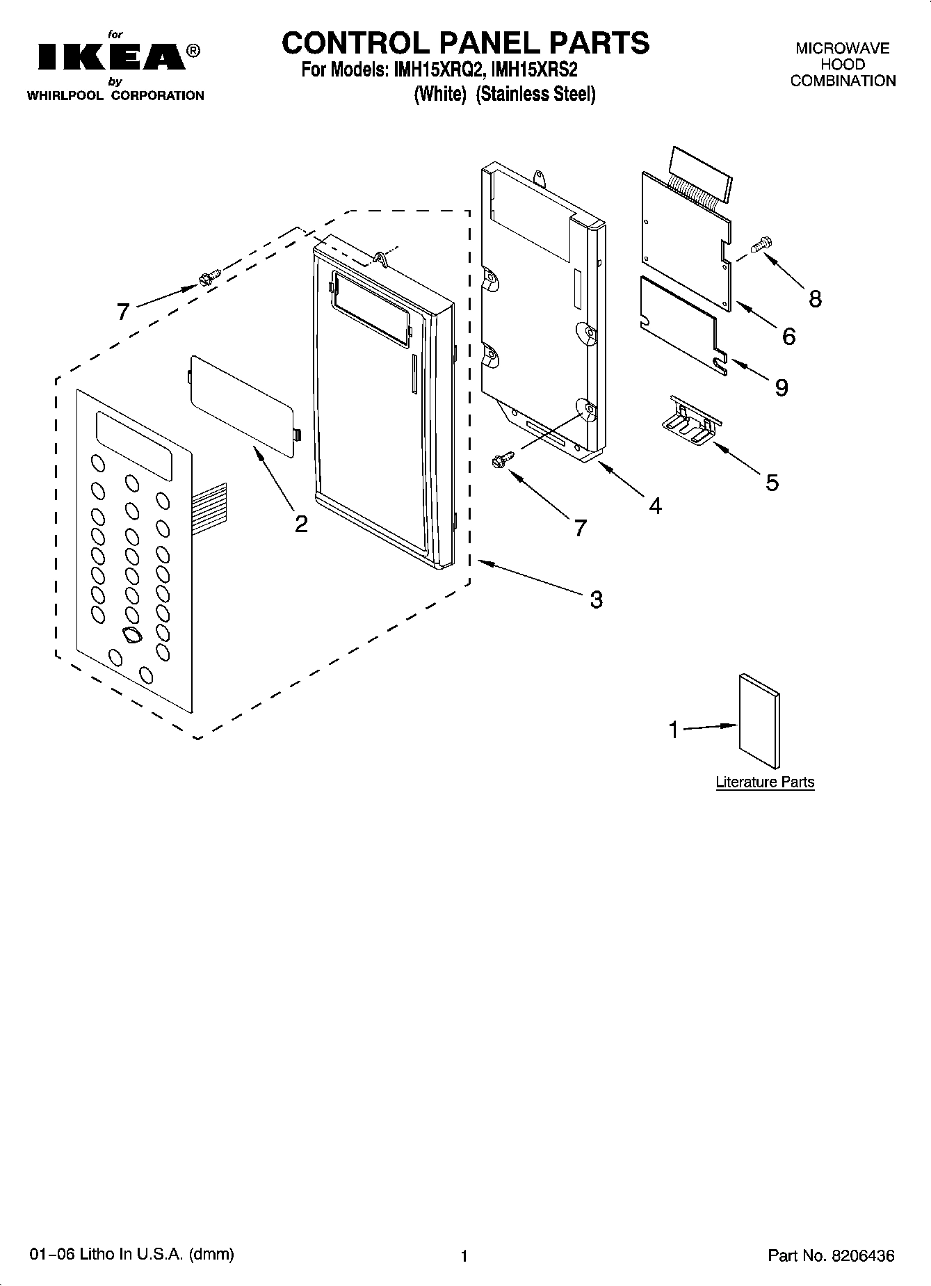 01 - CONTROL PANEL PARTS