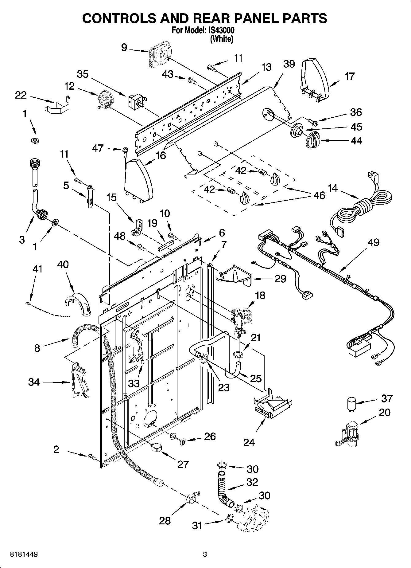 02 - CONTROLS AND REAR PANEL PARTS