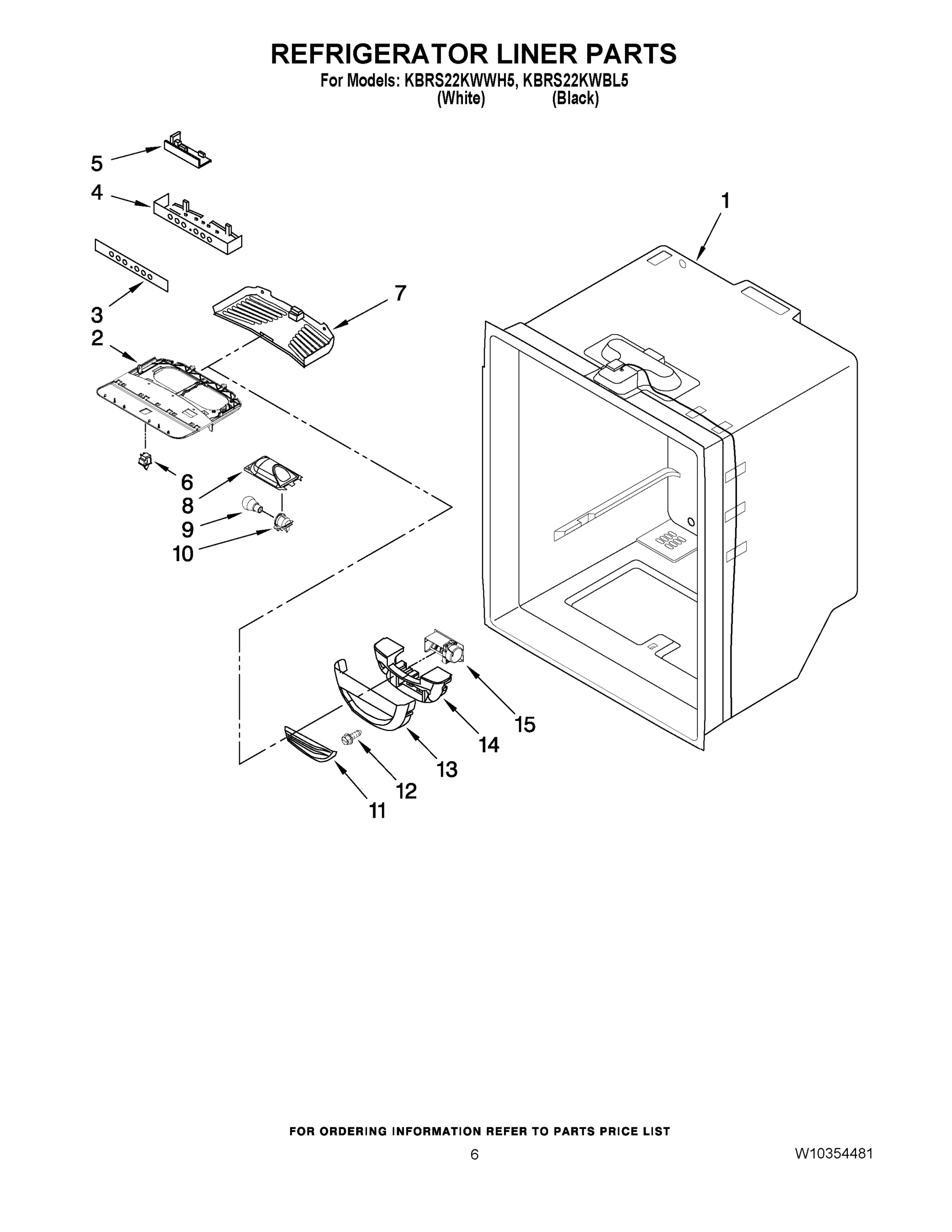04 - REFRIGERATOR LINER PARTS