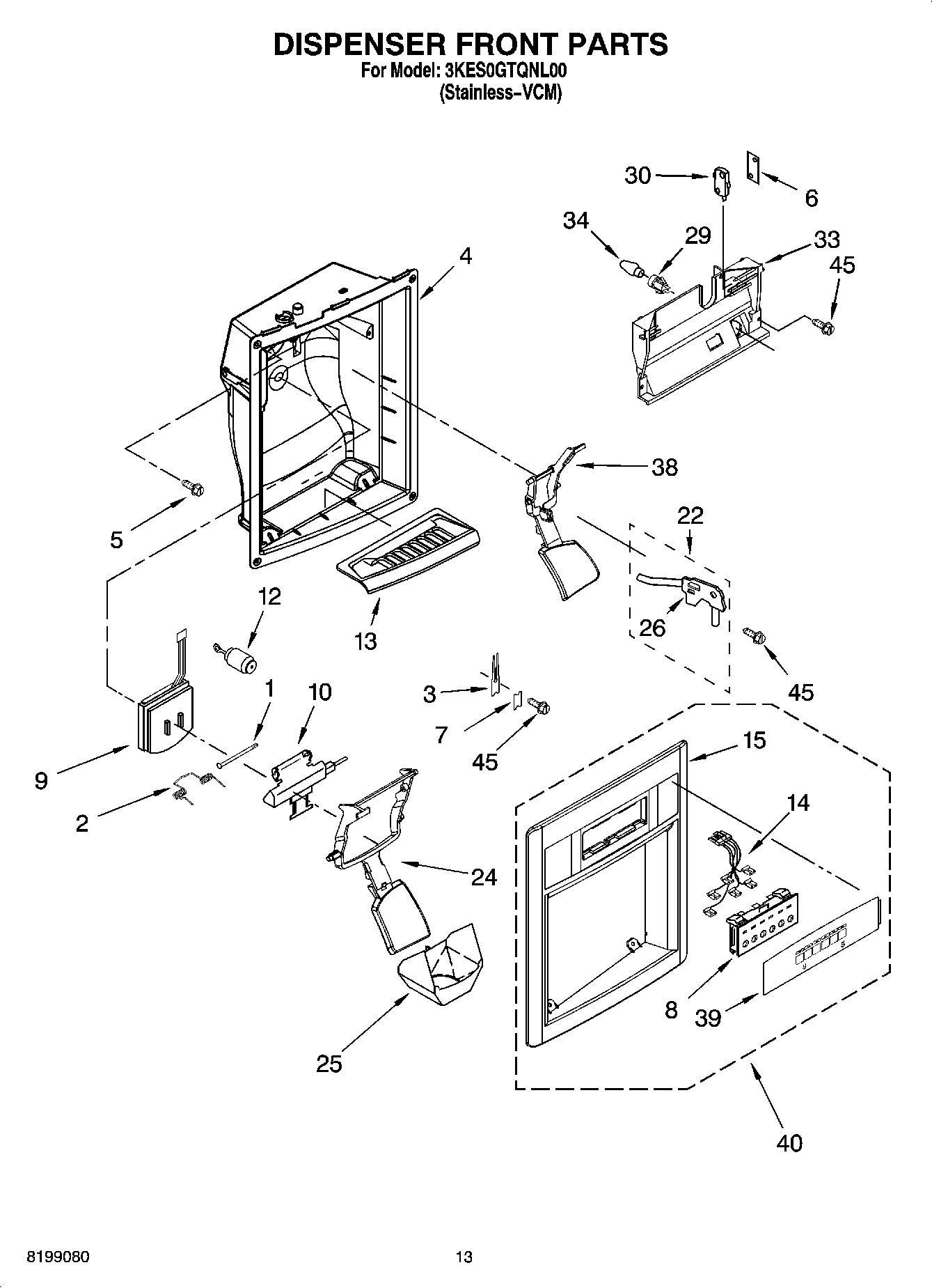 07 - DISPENSER FRONT PARTS