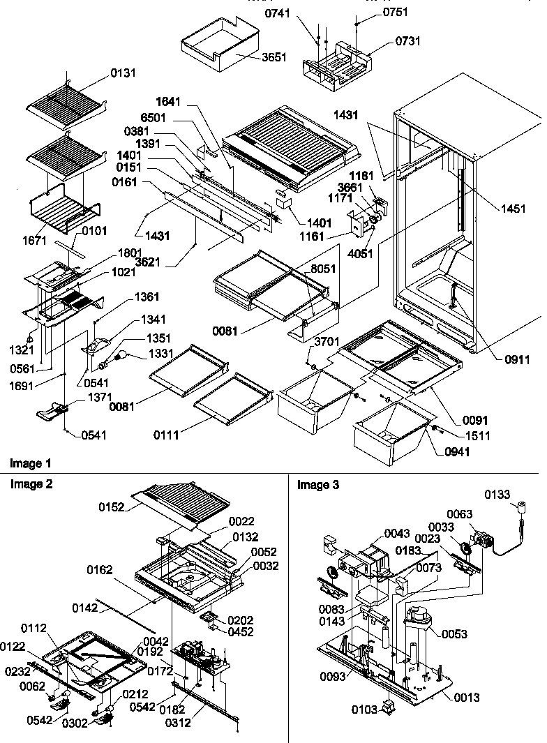 06 - INTERIOR CABINET AND DRAIN BLOCK ASSY