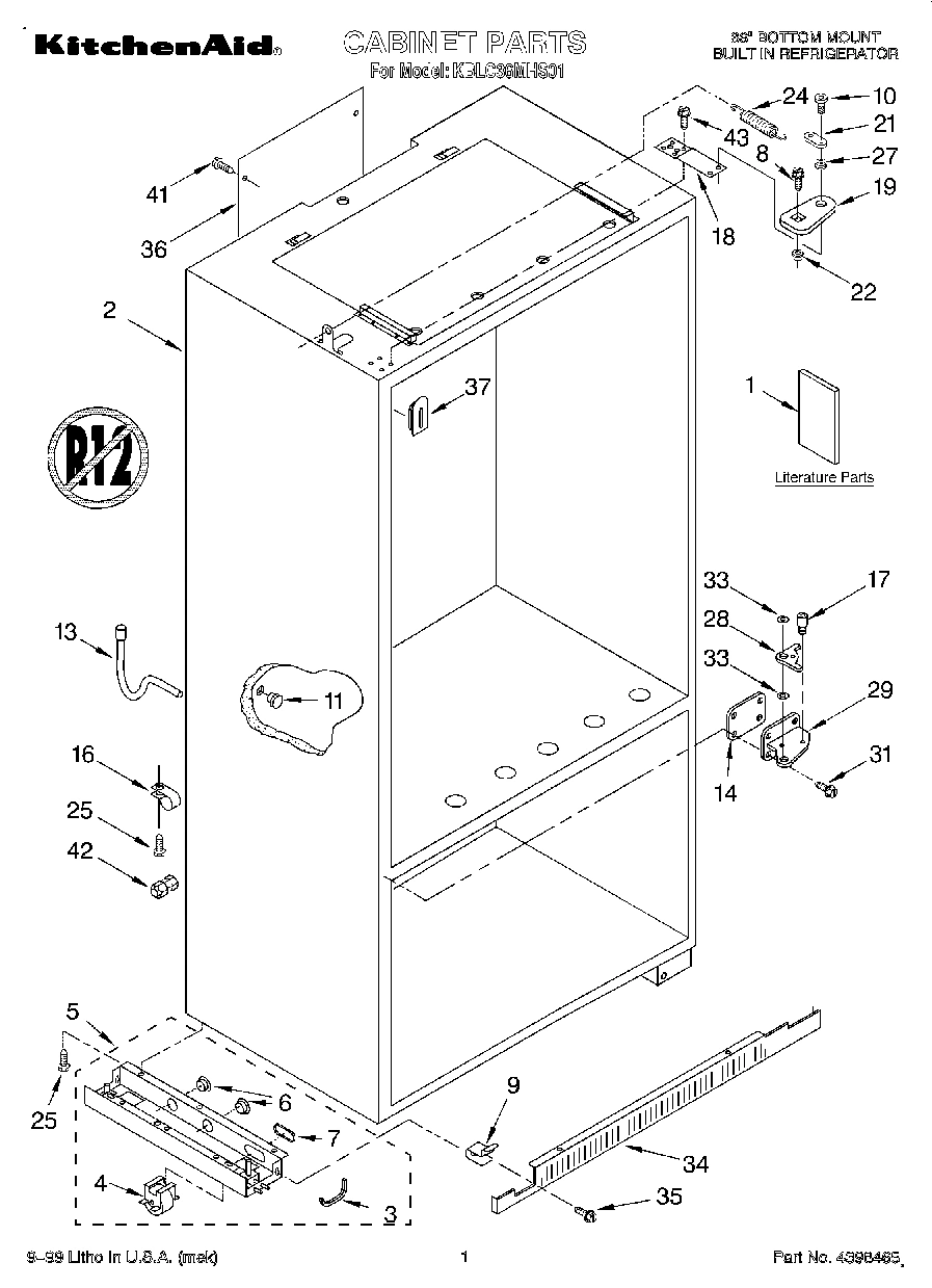01 - CABINET, LITERATURE