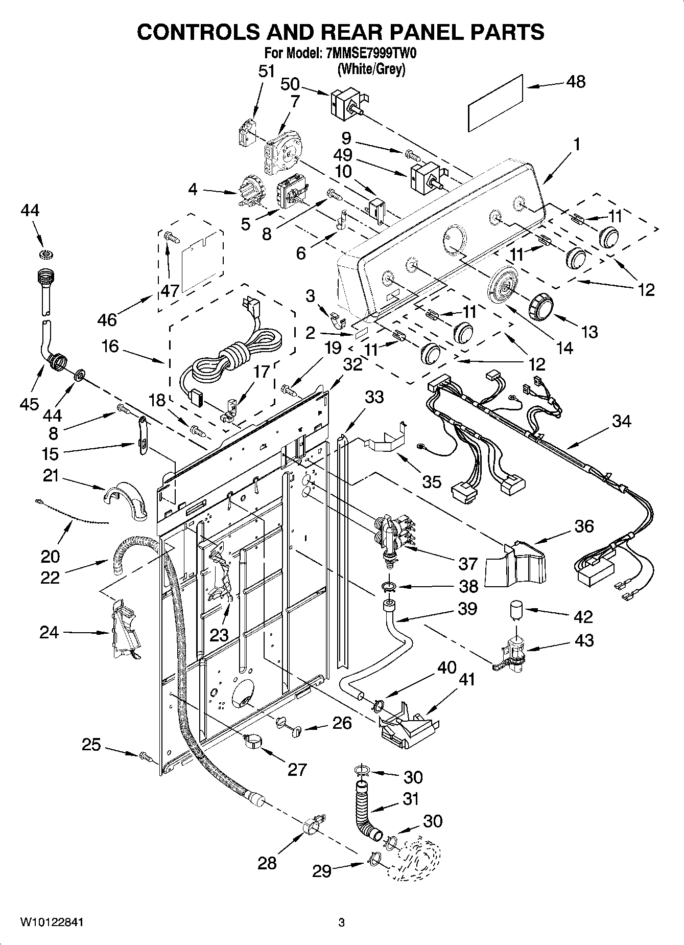 02 - CONTROLS AND REAR PANEL PARTS